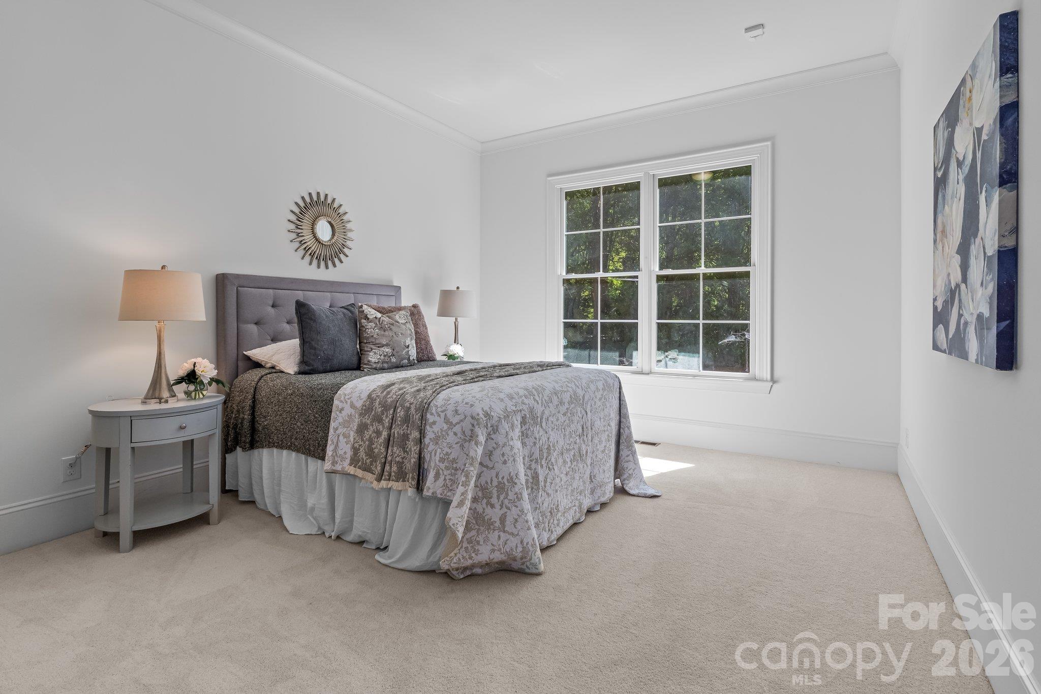 Main level guest bedroom w/full bath - 227 Glenmoor Drive, Waxhaw