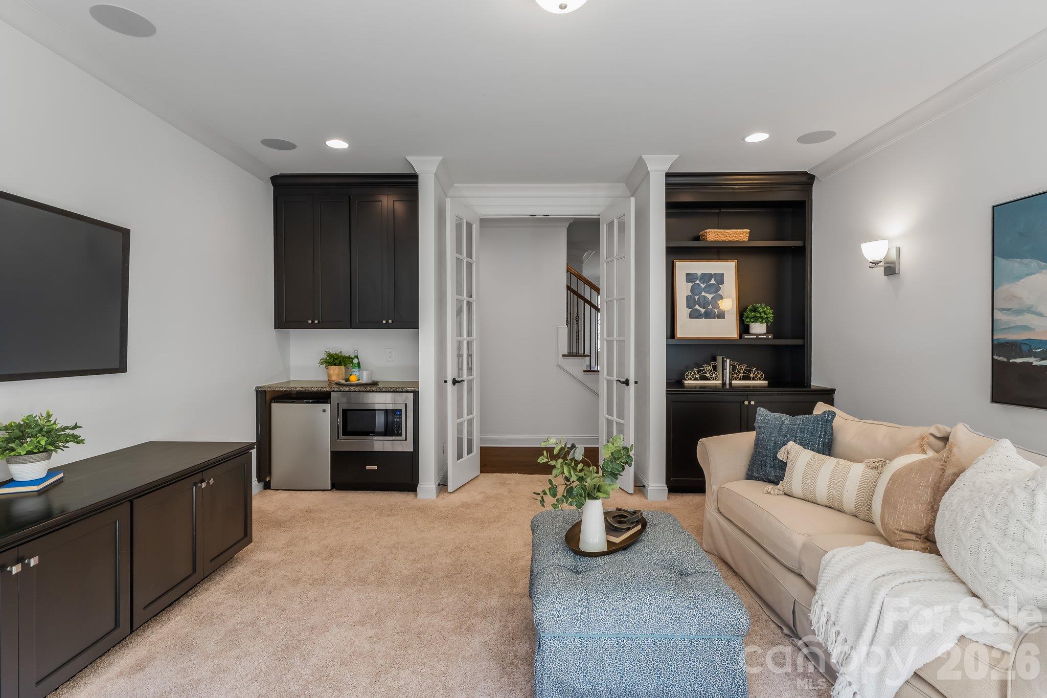 Microwave and mini fridge for entertaining - 227 Glenmoor Drive, Waxhaw