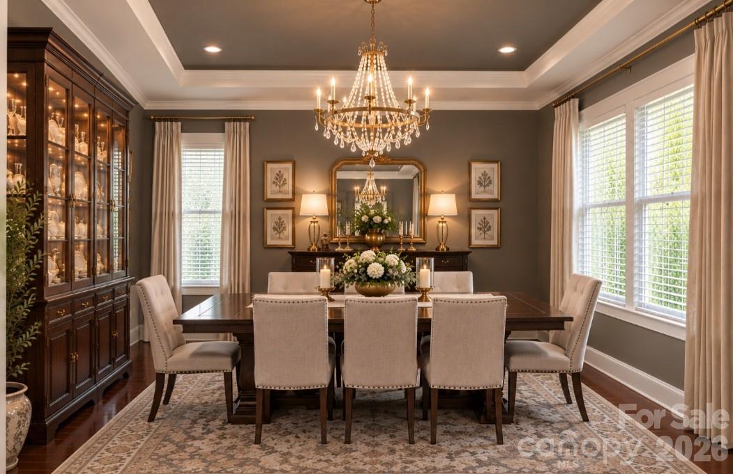 Virtual Photo of how elegant this room can be used as a Formal Dining Room. - 6071 Drave Lane, Fort Mill