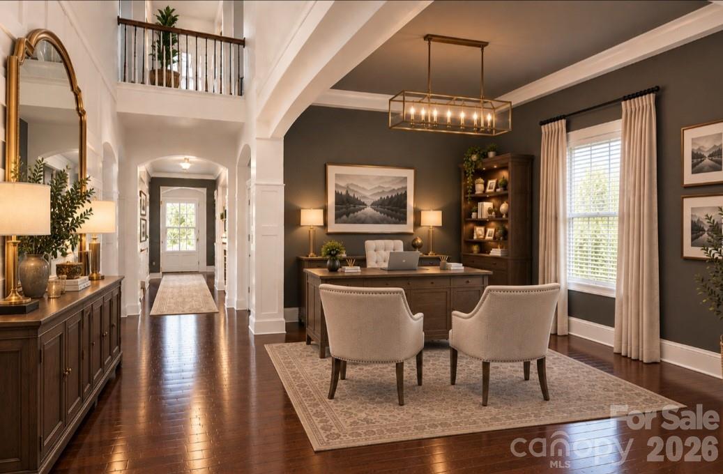 Here is another Virtual Photo of how this room could look as a home office. - 6071 Drave Lane, Fort Mill