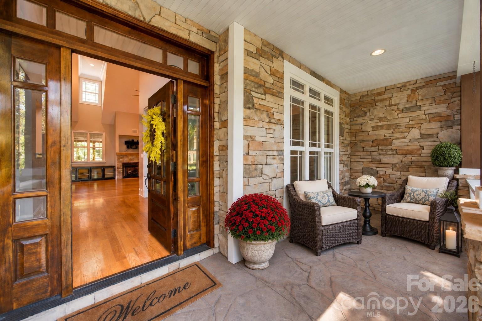 Virtually Staged Front Porch - 7481 Brotherton Road, Denver