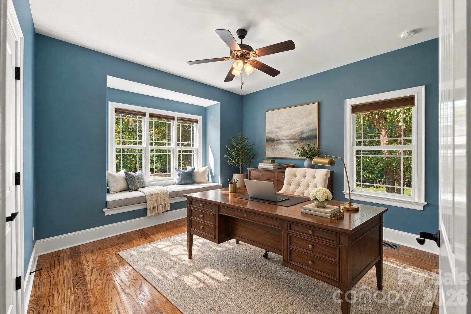 Virtually Staged as home office - 7481 Brotherton Road, Denver