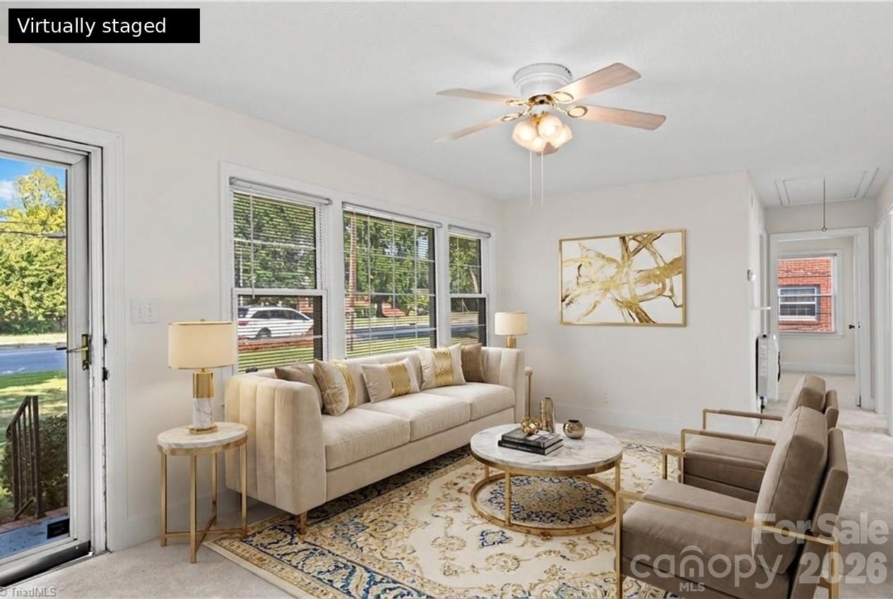 Virtually staged - 1248 Bolton Street, Winston Salem