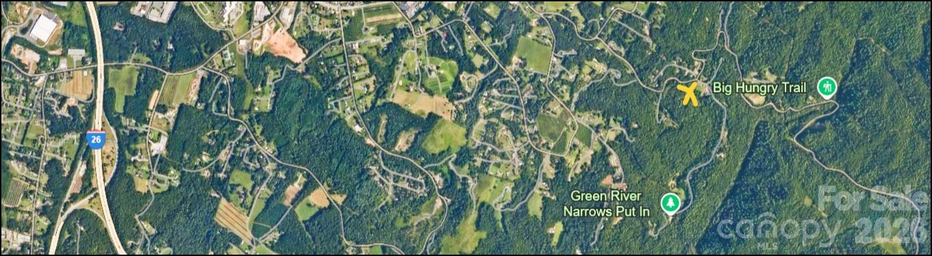 Fishing down the road, hiking and mountain biking on your own property... buy part or all! - 0 Big Hungry Road, Flat Rock