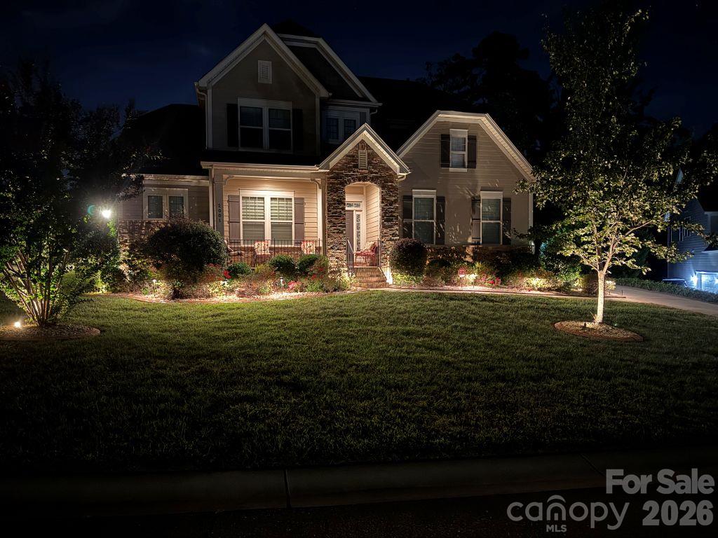 Home at twilight - 2001 Hampshire Court, Indian Trail