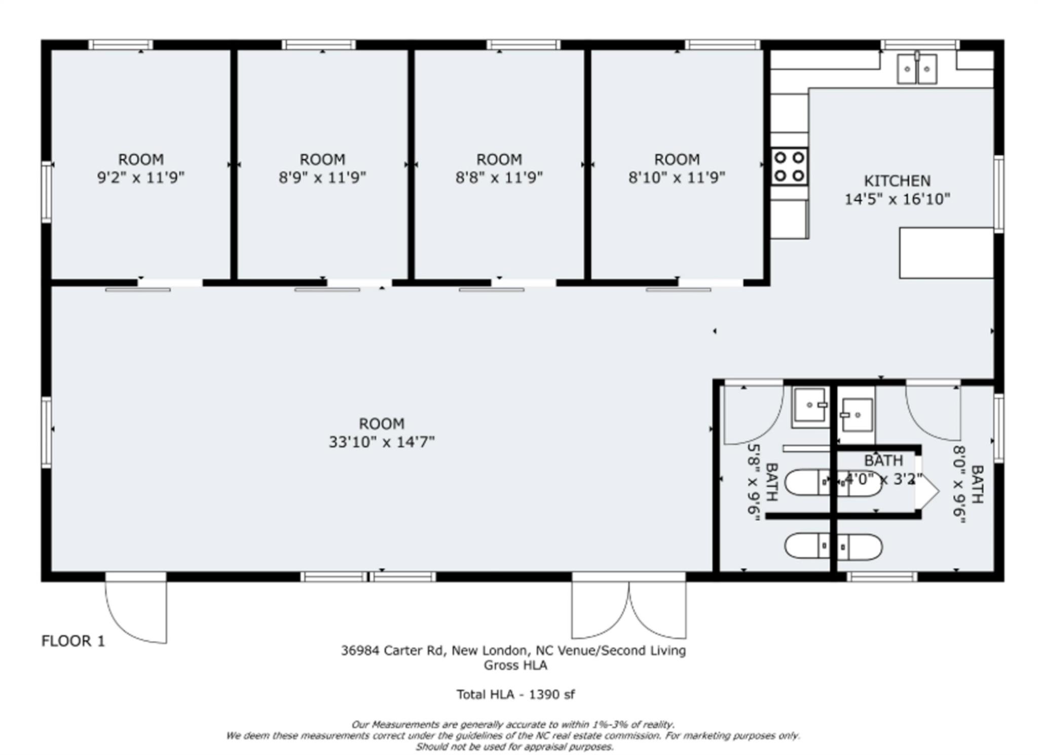 Venue Layout - 36984 B&C Carter Road, New London