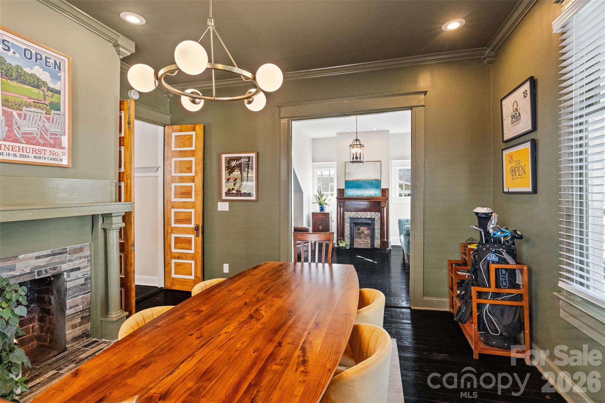 Note the handsome double doors leading to the living room - 233 Marion Street, Rock Hill