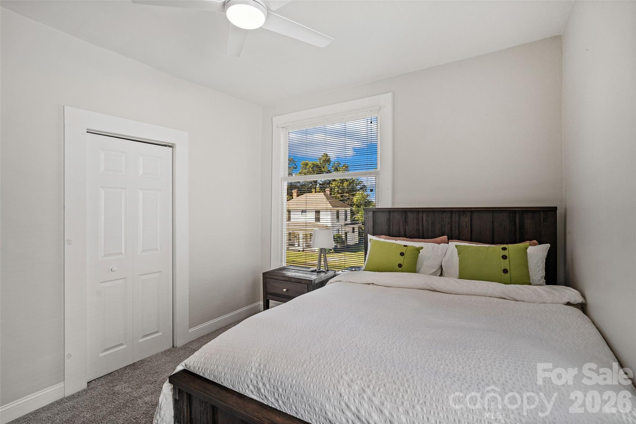 Another ceiling fan and a generous closet - 233 Marion Street, Rock Hill