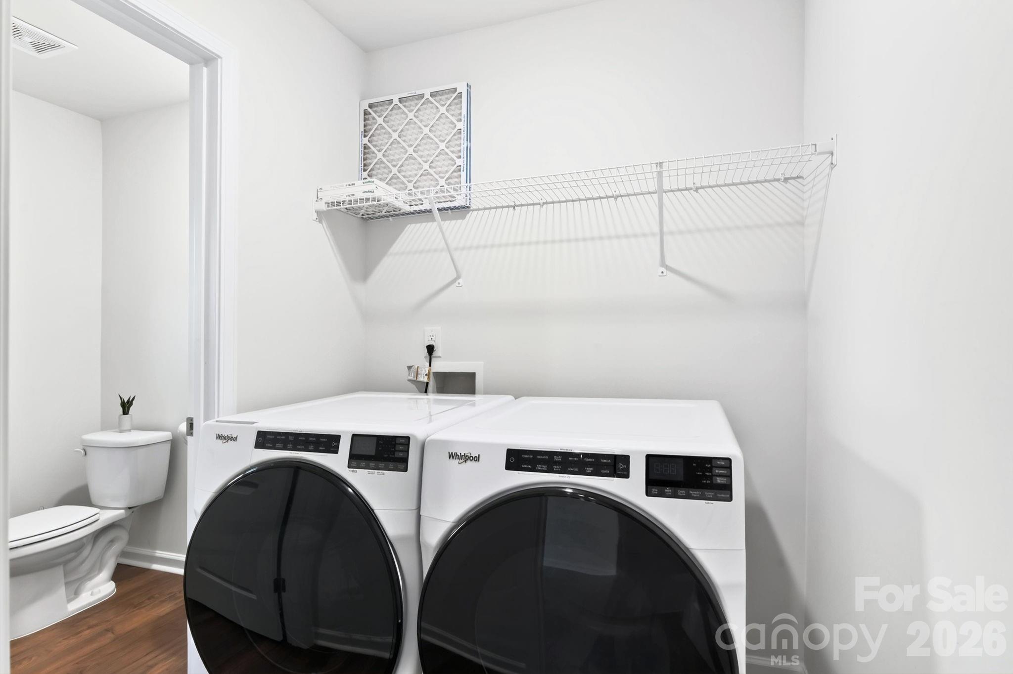Main-Level Laundry Room, Washer and Dryer Included - 15 Virginia Commons Drive, Arden