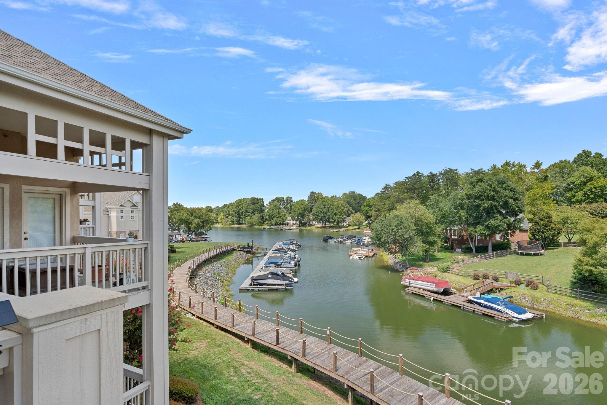View of Pier and boat slips (no boat slip conveys with this property) - 103 Pier 33 Drive, Mooresville