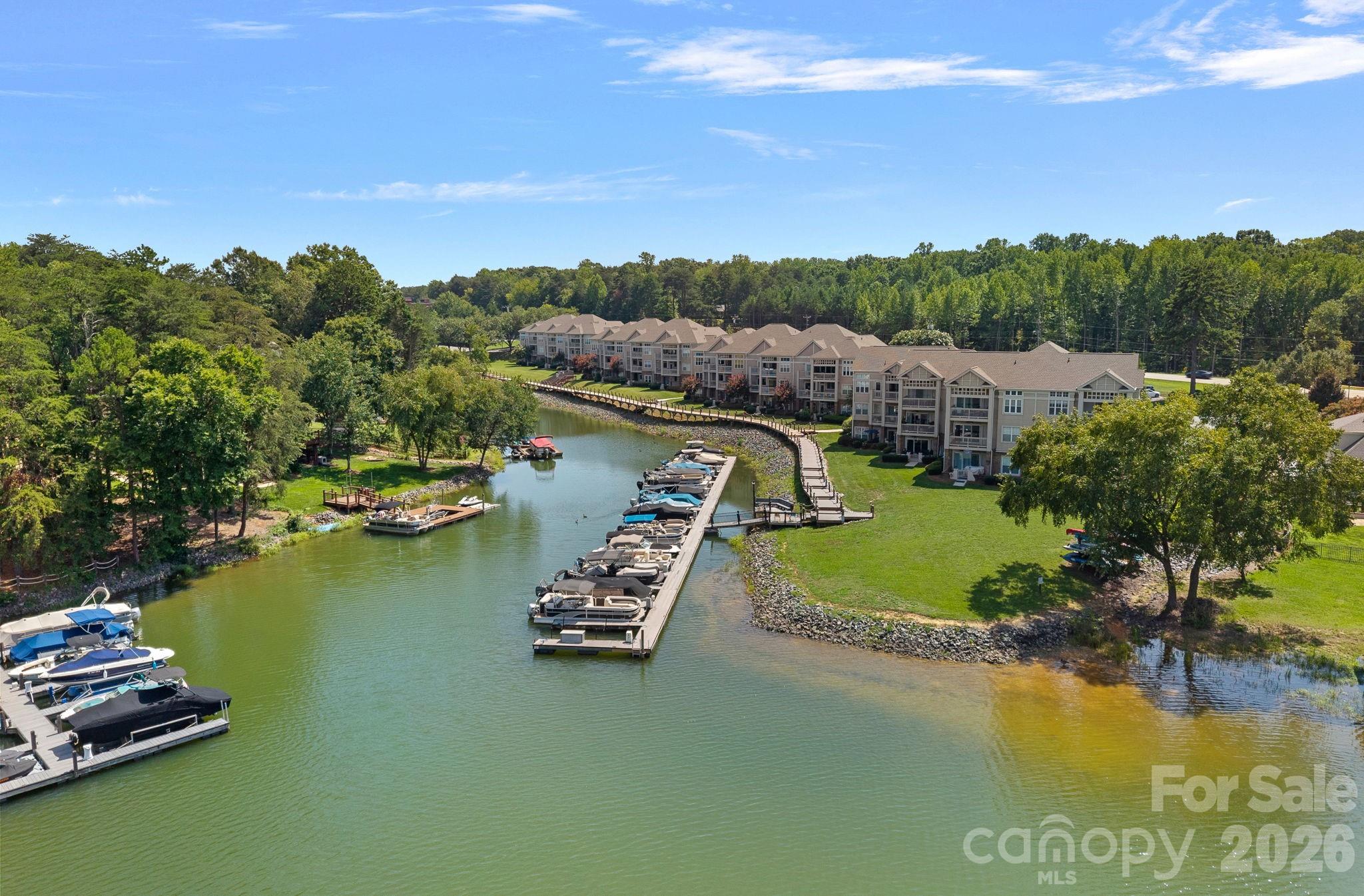 Aerial -Pier 33 and condos - 103 Pier 33 Drive, Mooresville