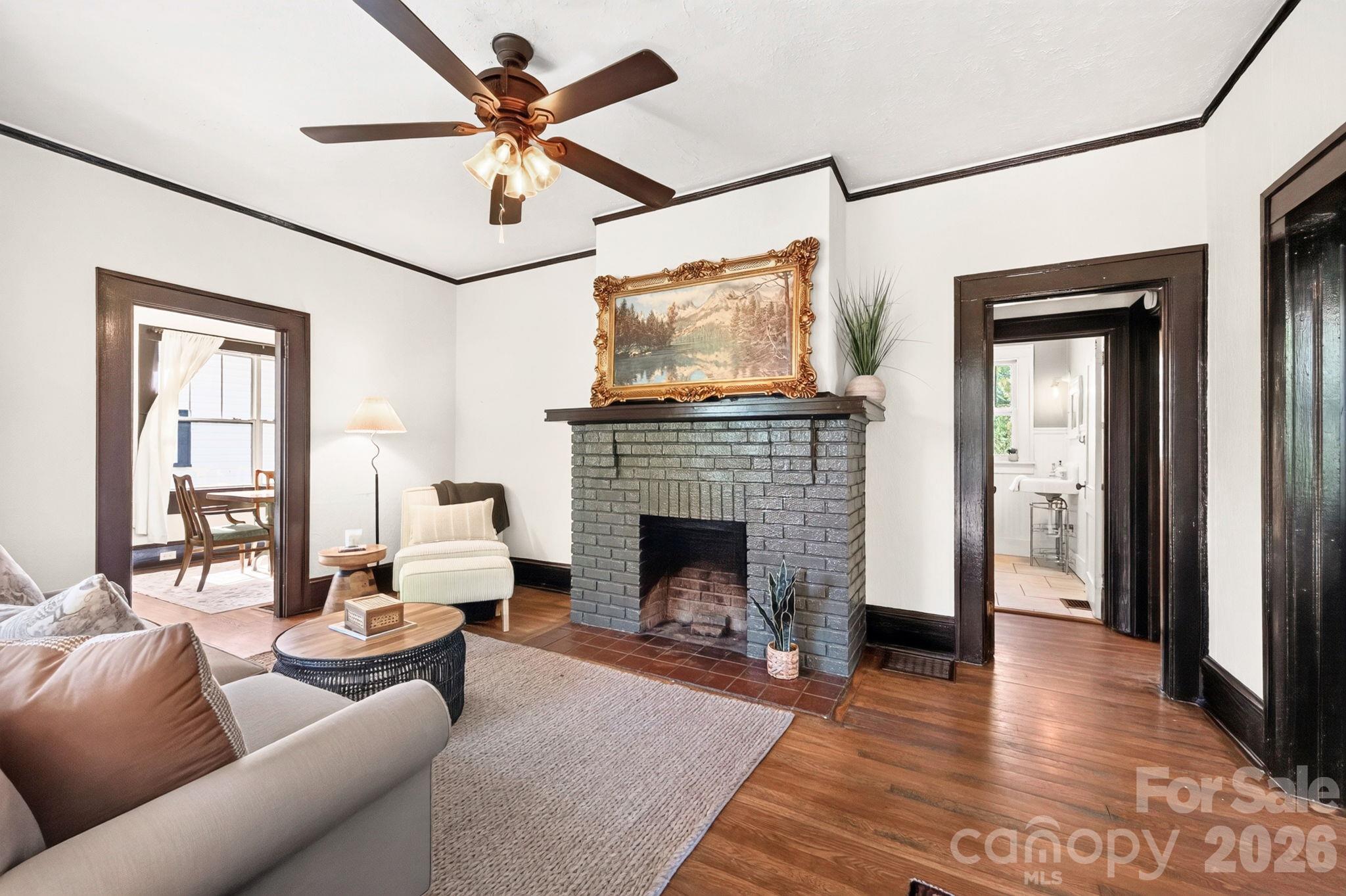 Nonfunctional Decorative Fire Place - 201 Logan Avenue, Asheville