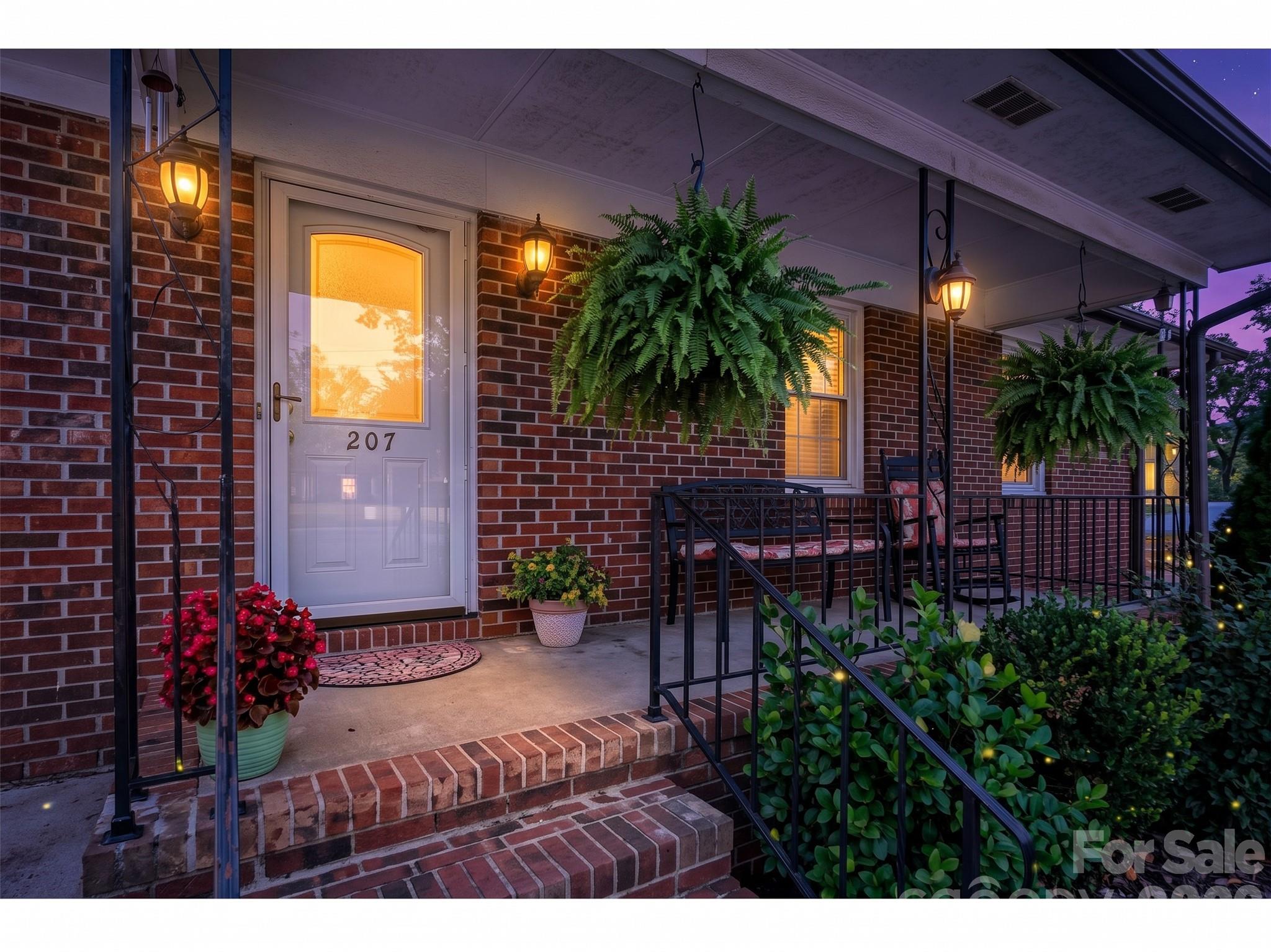 Covered front porch view - 645 Pine Ridge Road, Chester