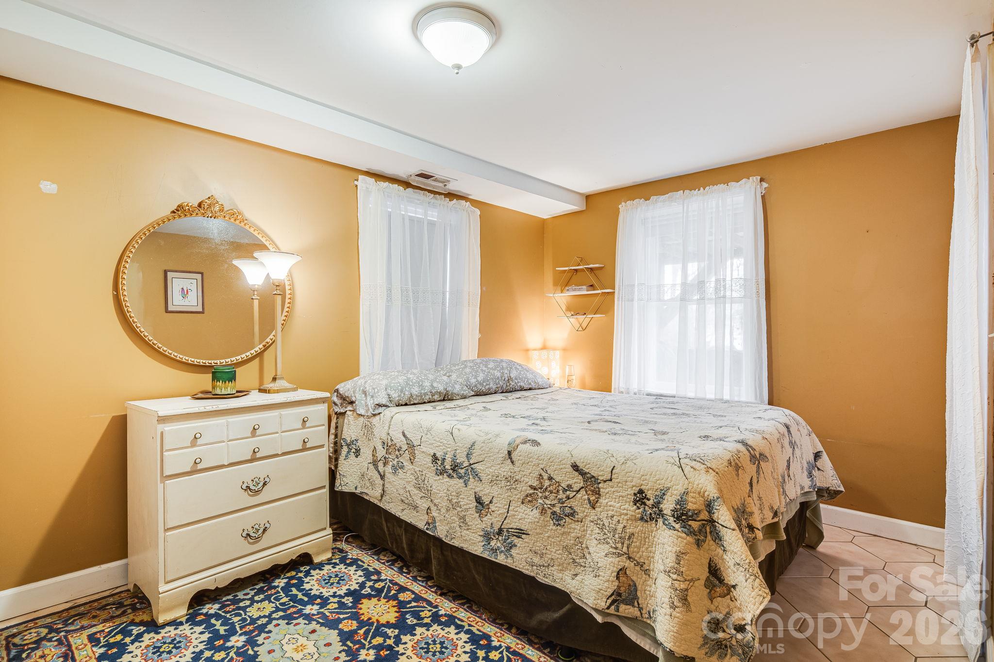 Bedroom 1 on lower level / basement - 195 Whitmire Road, Brevard