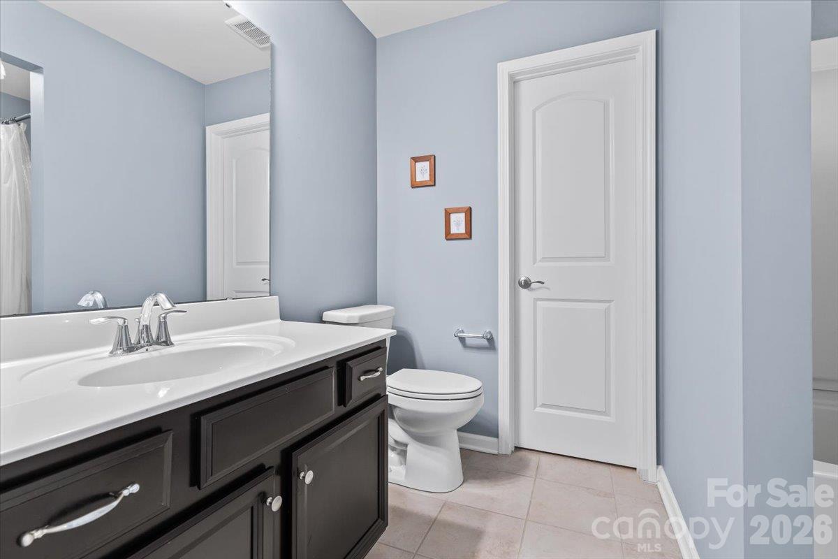 Full Bathroom on Second floor with spacious closet - 2003 Harvest Time Lane, Waxhaw