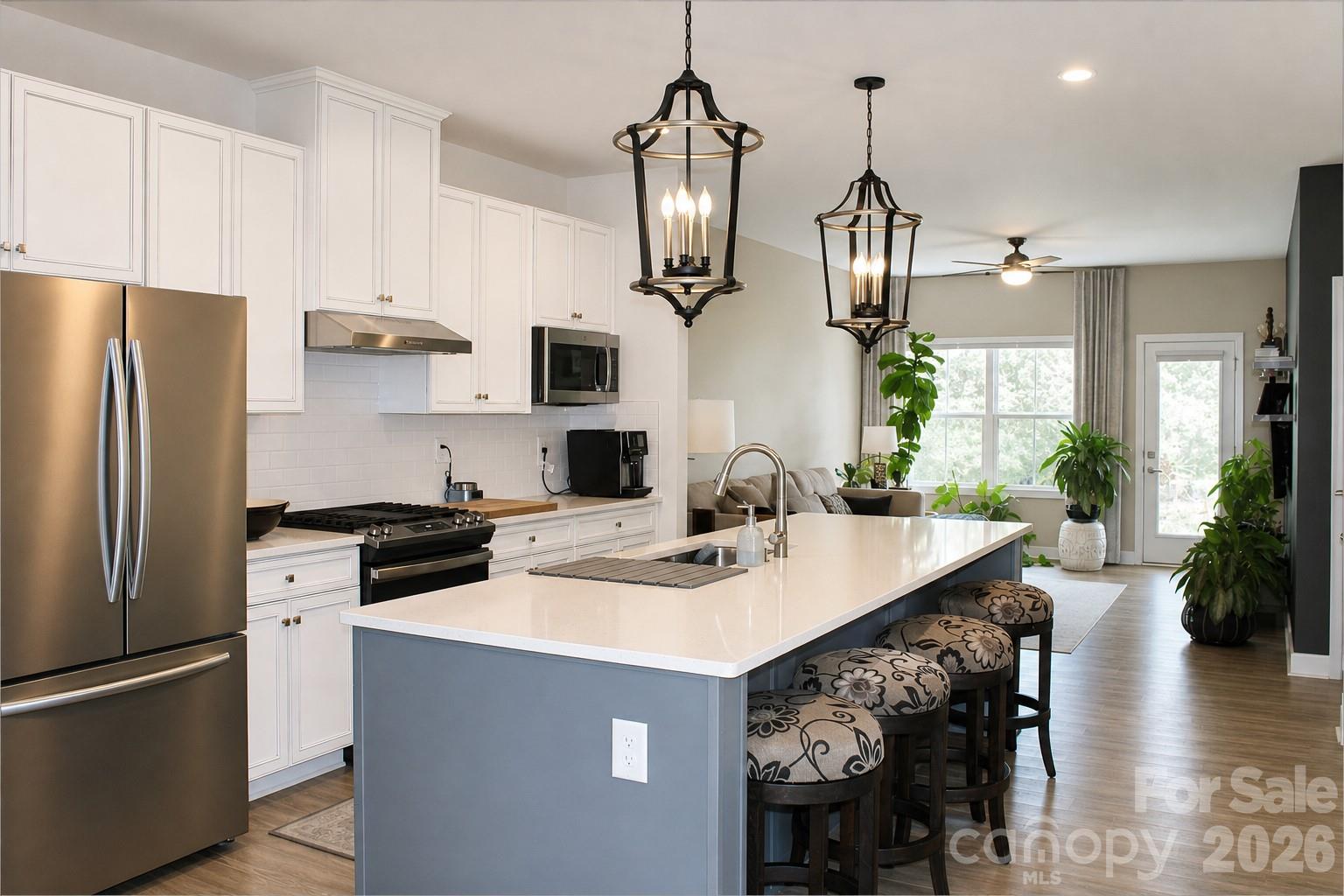 Kitchen/Living Room - 1502 Dennis Austin Lane, Indian Trail