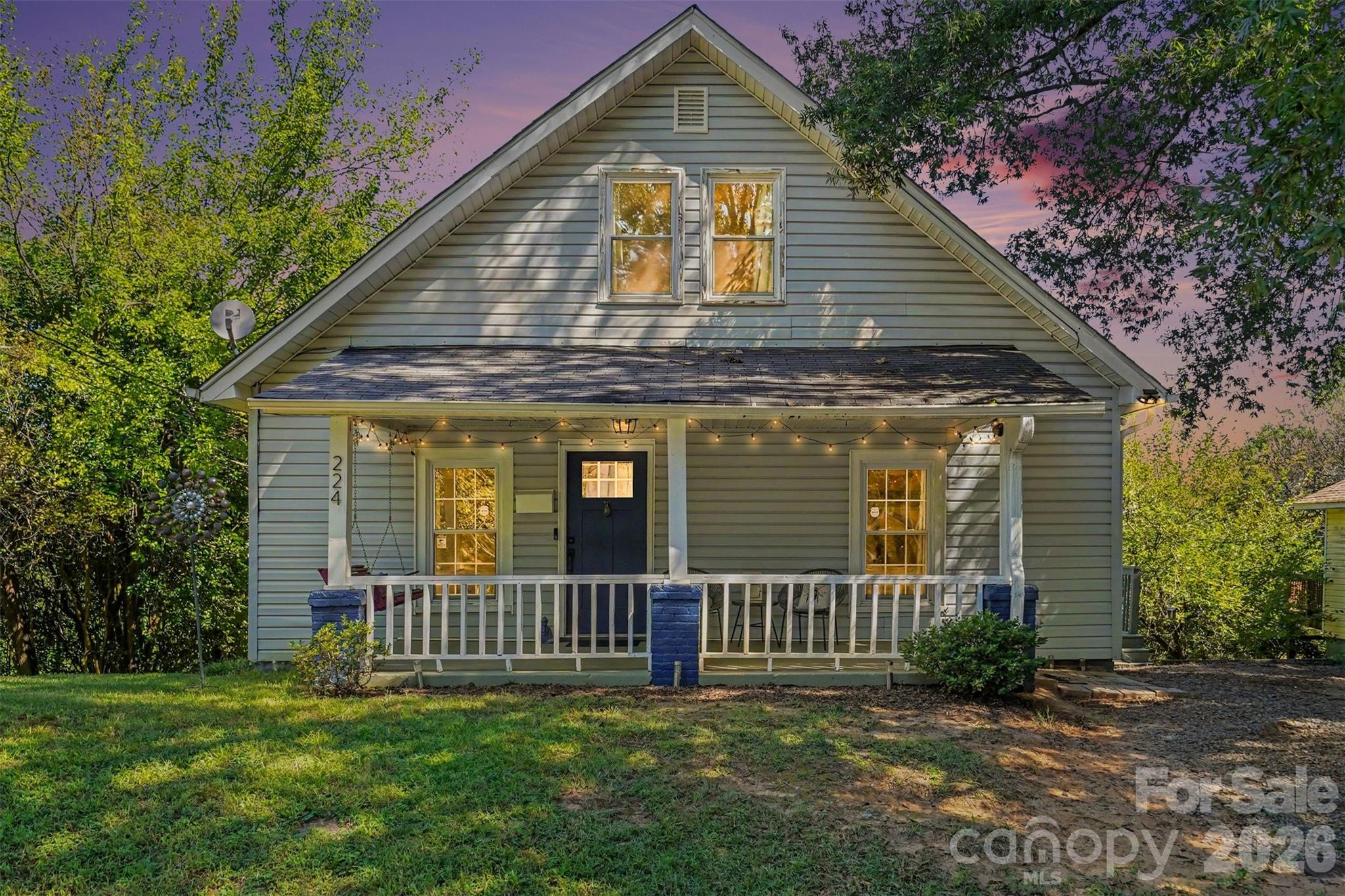 Elevation View at Dusk - 224 E Catawba Avenue, Mooresville