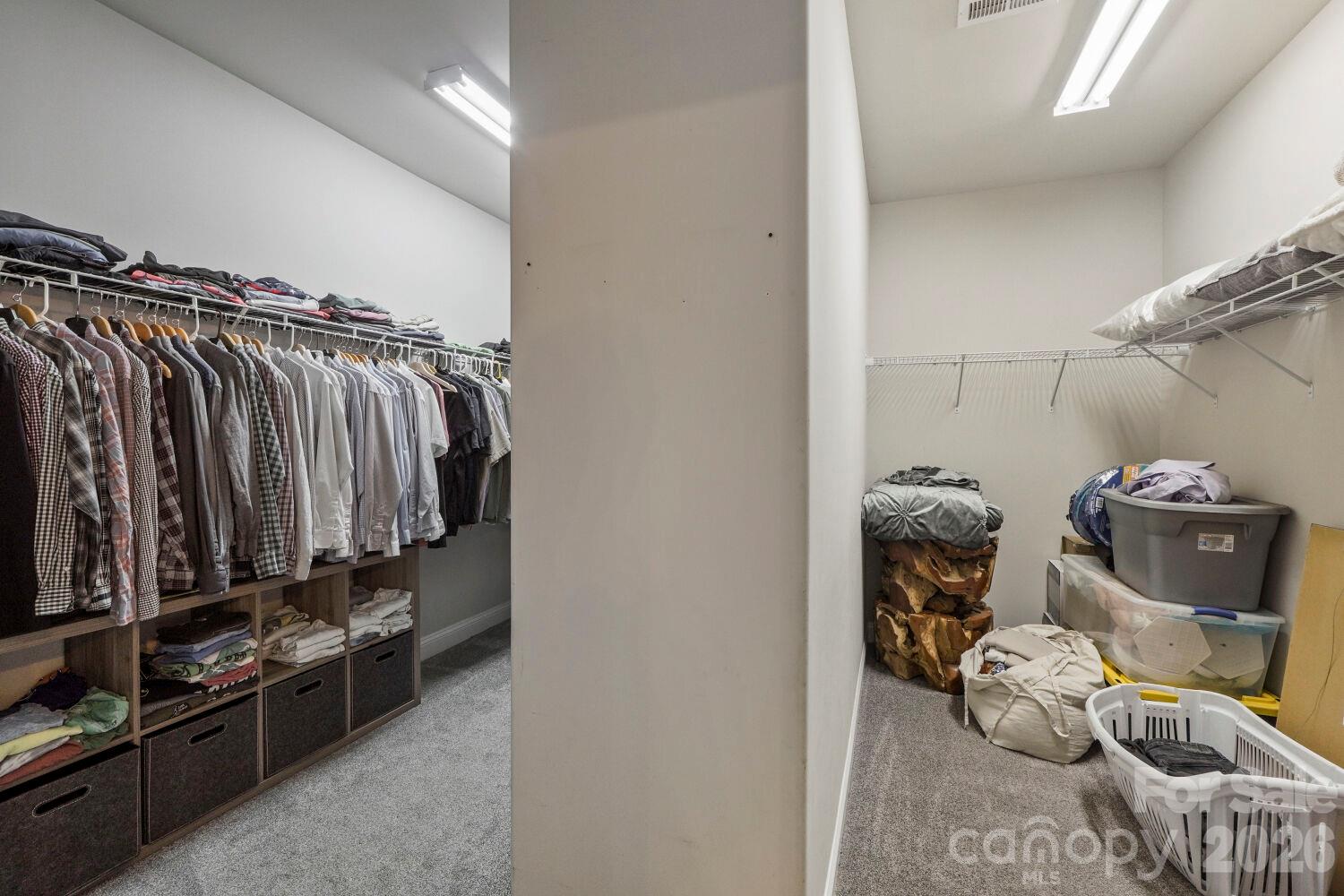 Dual Sided Primary Closet! - 2944 Donegal Drive, Kannapolis