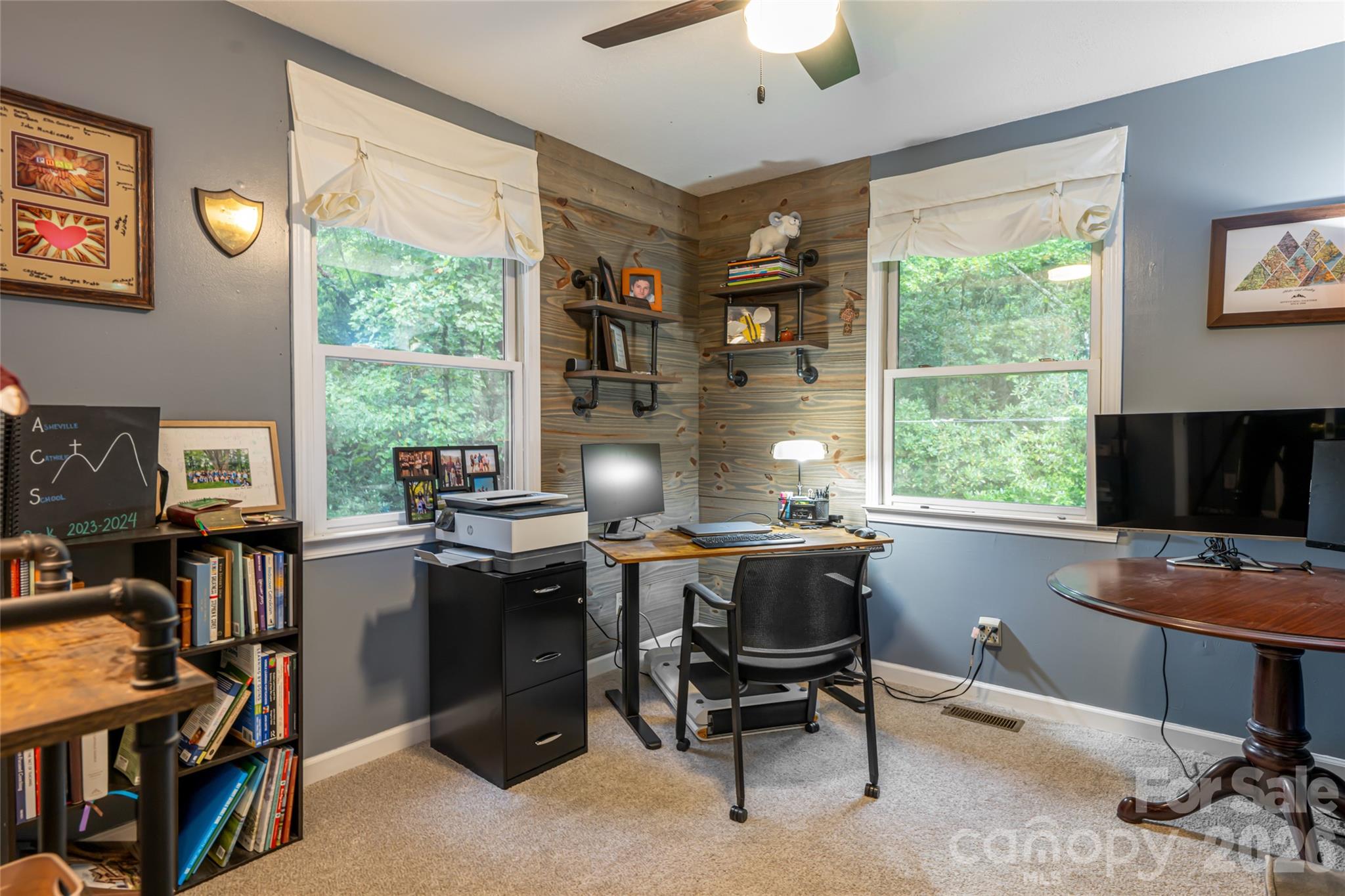 third bedroom on main level currently set up as office - 19 Forge Drive, Mills River