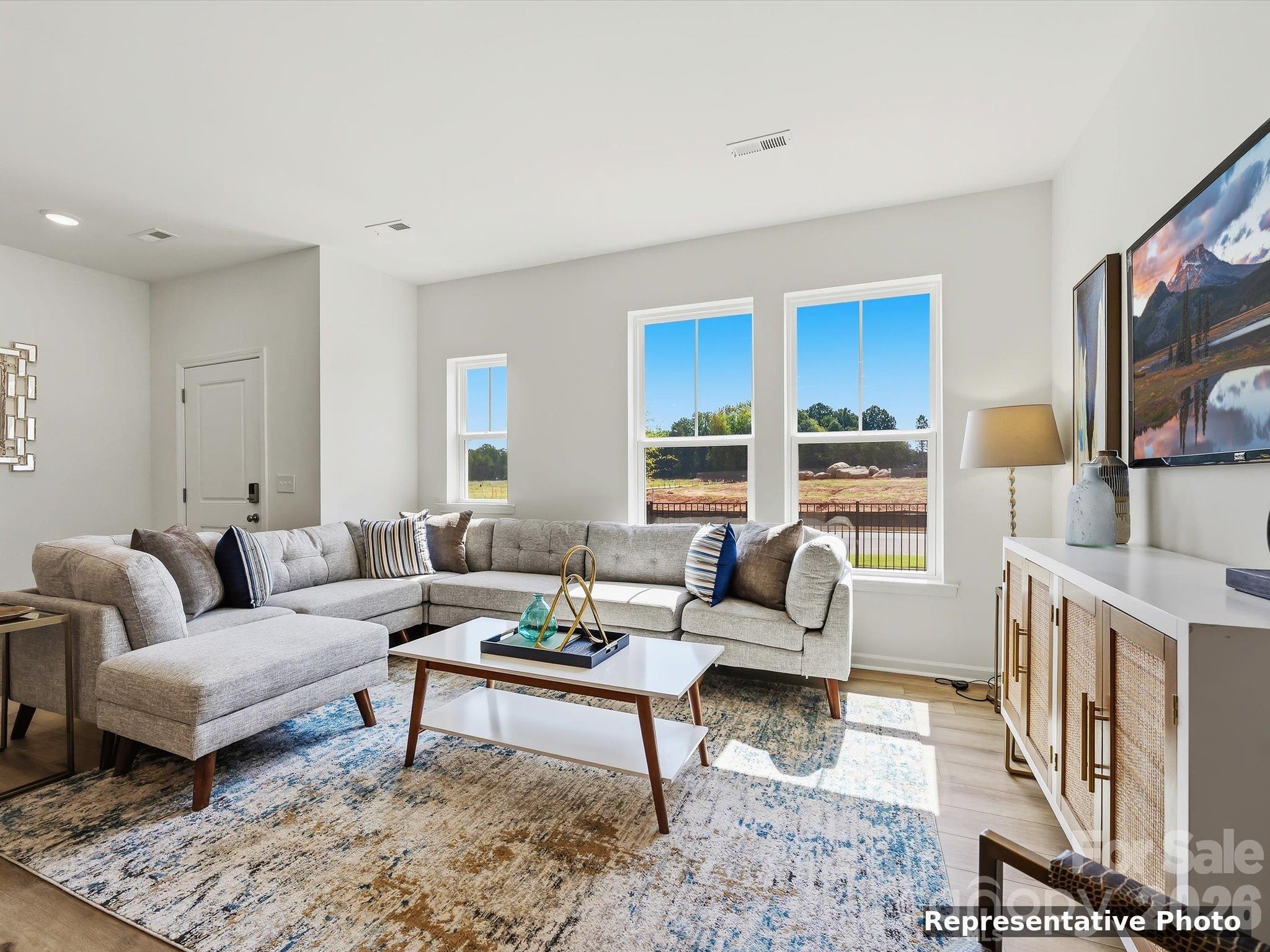 Open Floor Living Room - 6565 Fire Lily Lane, Charlotte