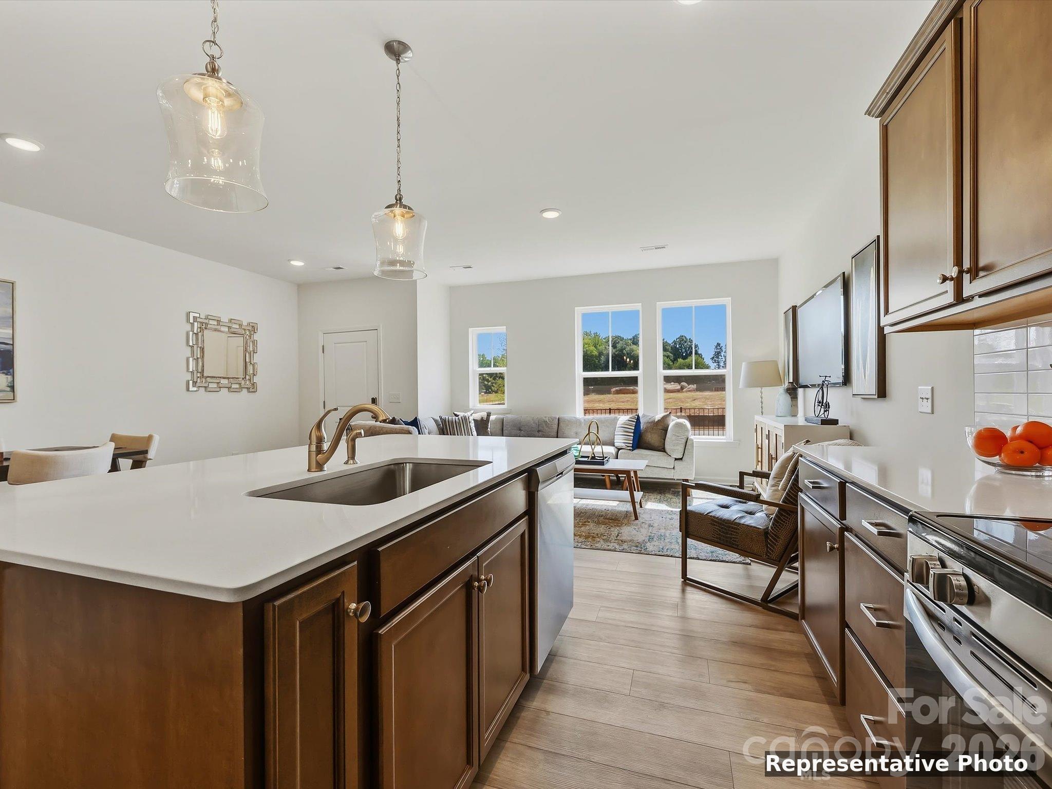 Rendering of Home Staged to Show Furniture Placement in Area - 6565 Fire Lily Lane, Charlotte