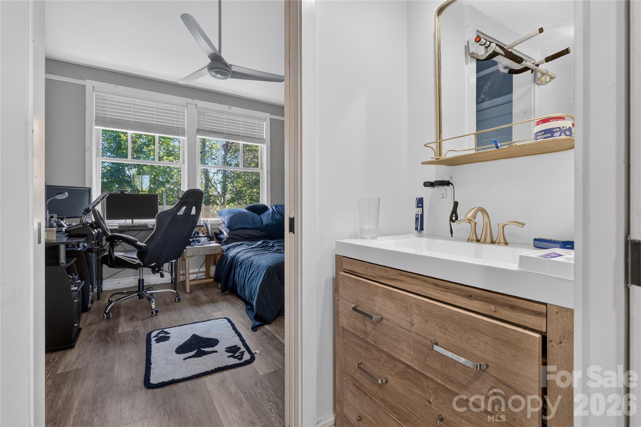 One of the jack and jill vanities, each with their own toilets - 1582 Sandy Plains Road, Tryon