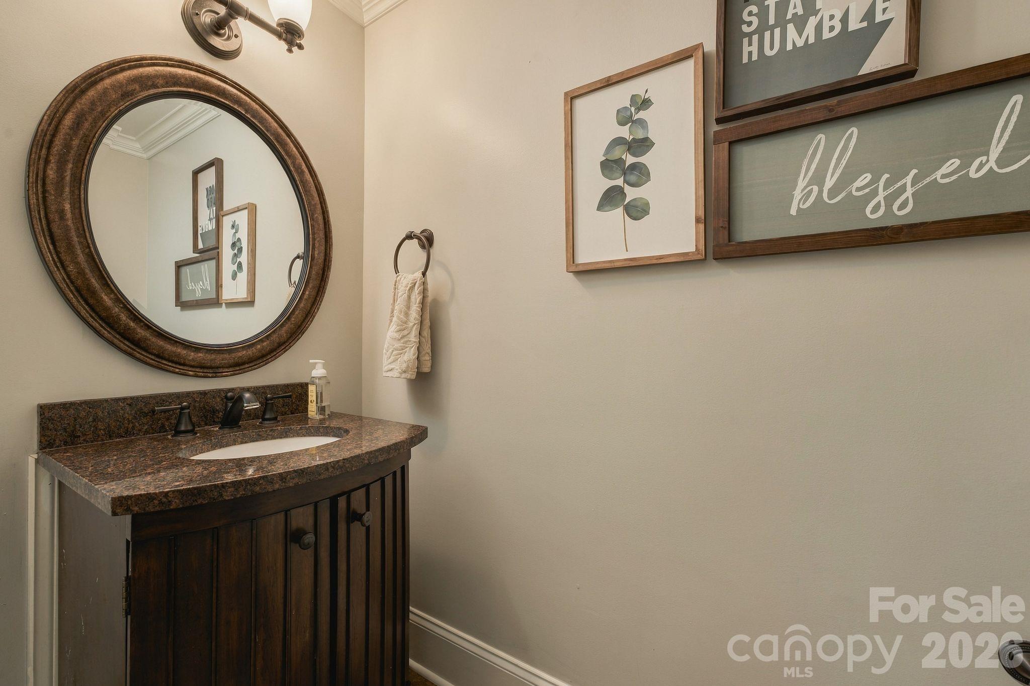 Main level half bath - 7275 Flowes Store Road, Concord