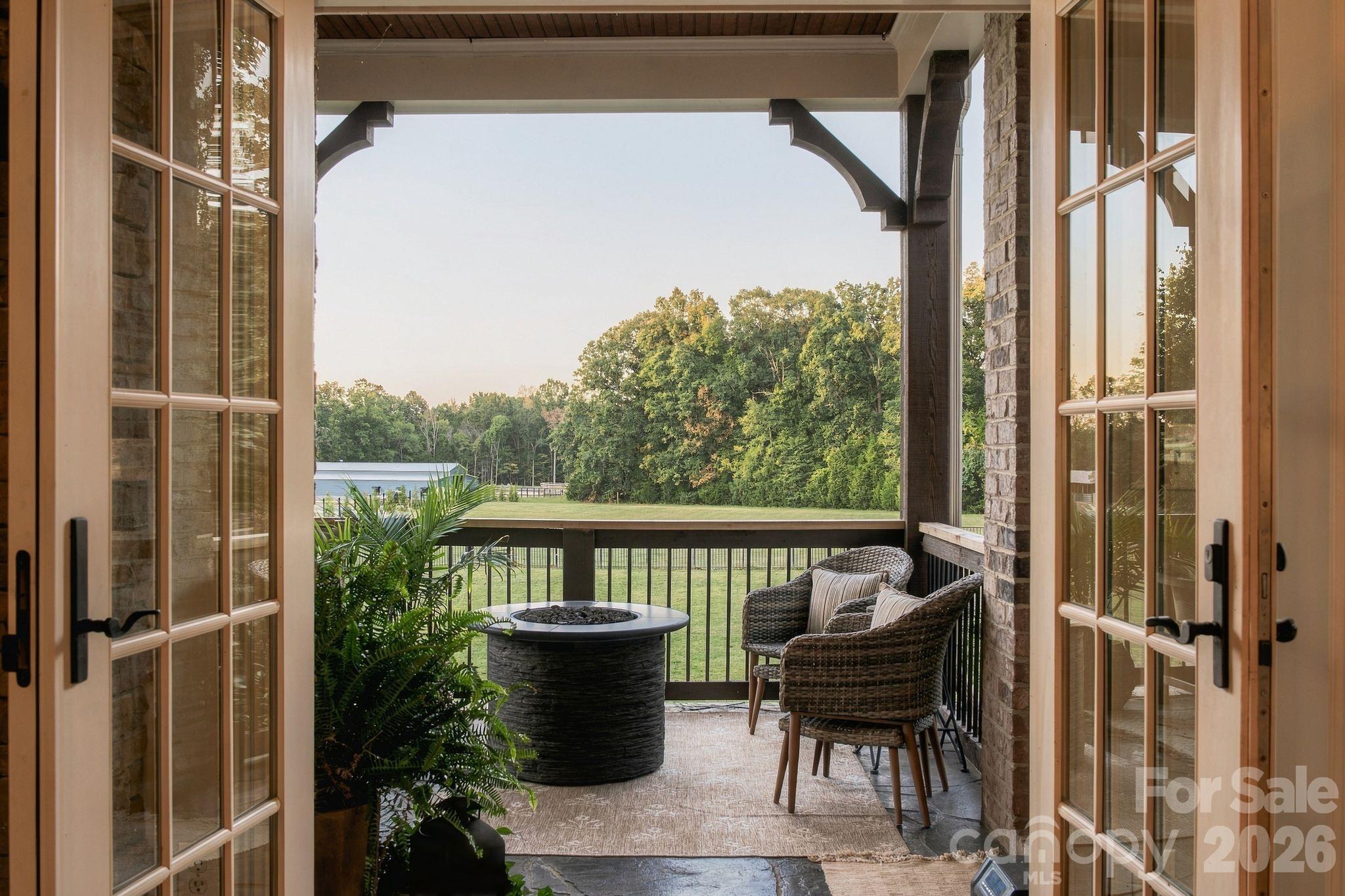 Imagine morning coffee with this view - 7275 Flowes Store Road, Concord