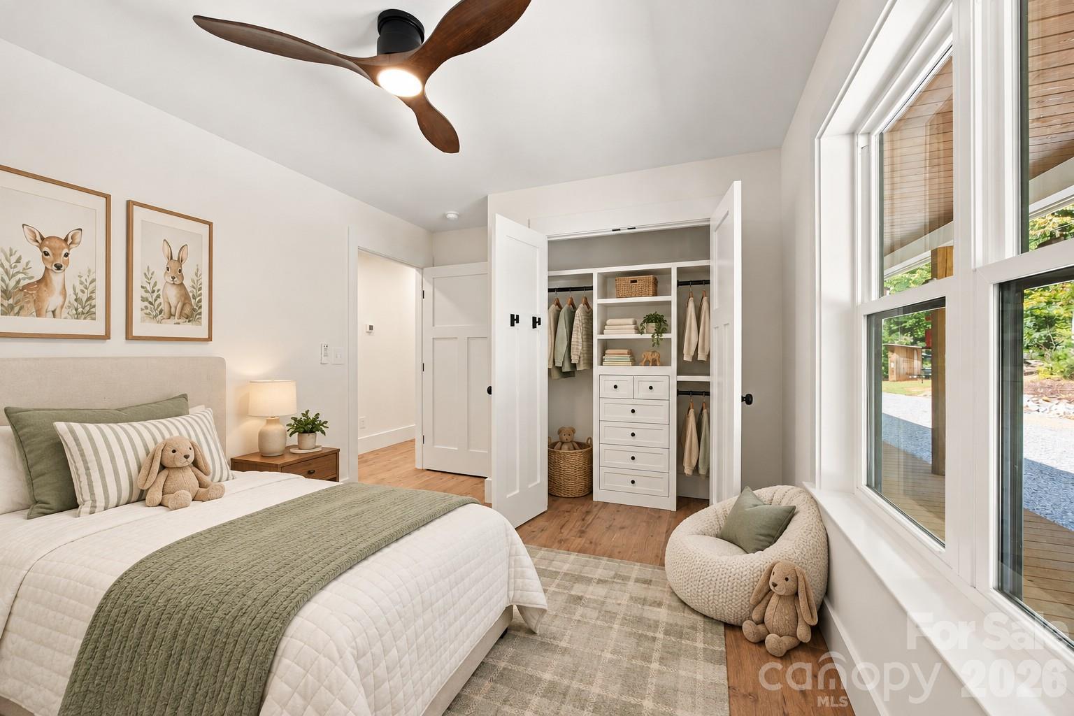 Virtually Staged Bedroom 3 - 5663 Mundy Road, Denver