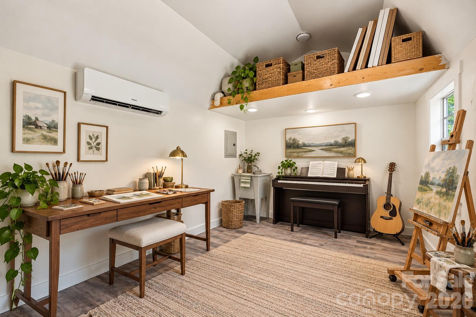 Virtually Staged - Red Barn POTENTIAL Music or Art Studio concept - 5663 Mundy Road, Denver