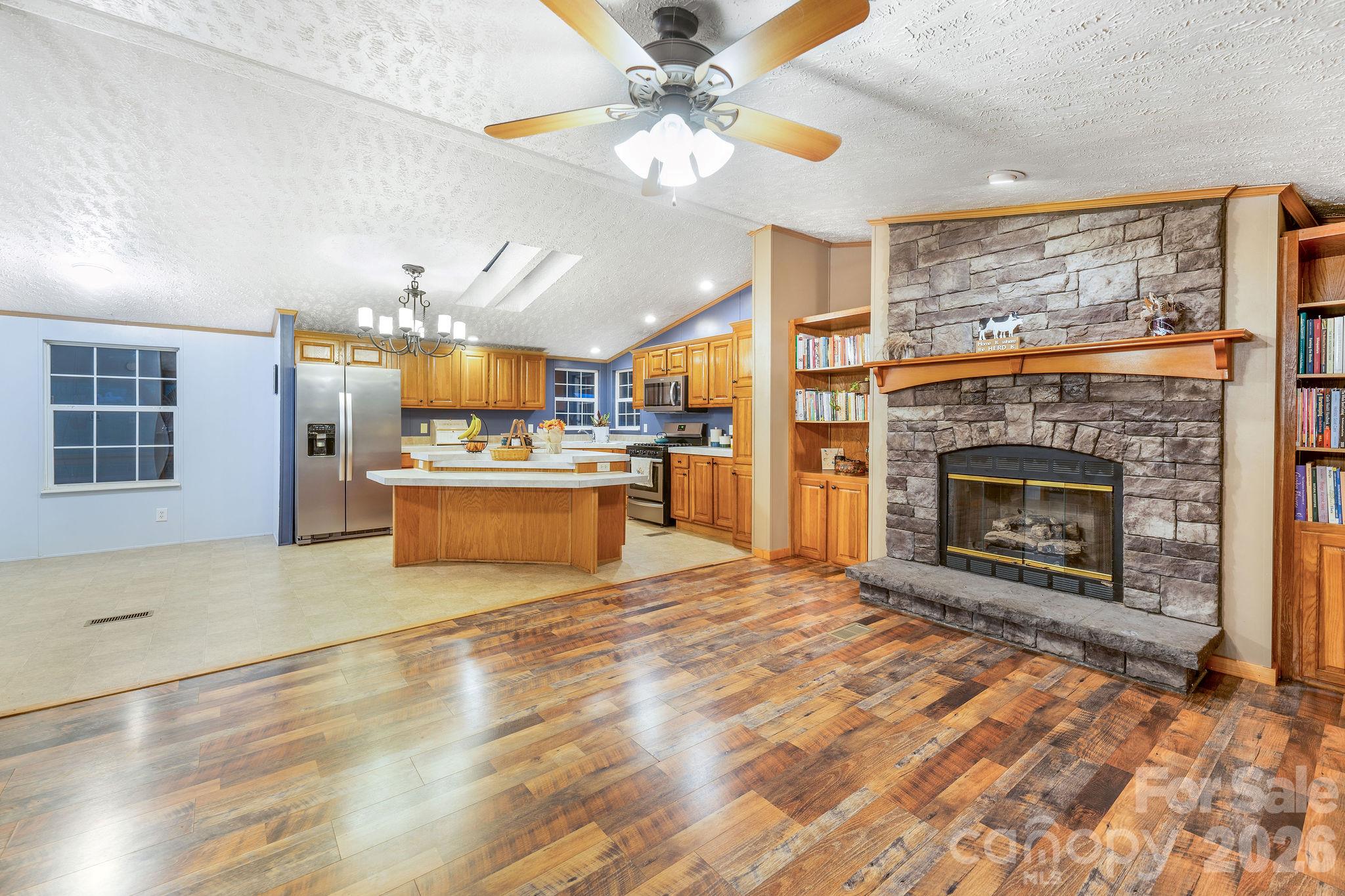 Den is off the kitchen. - 1102 Price Town Road, Clyde