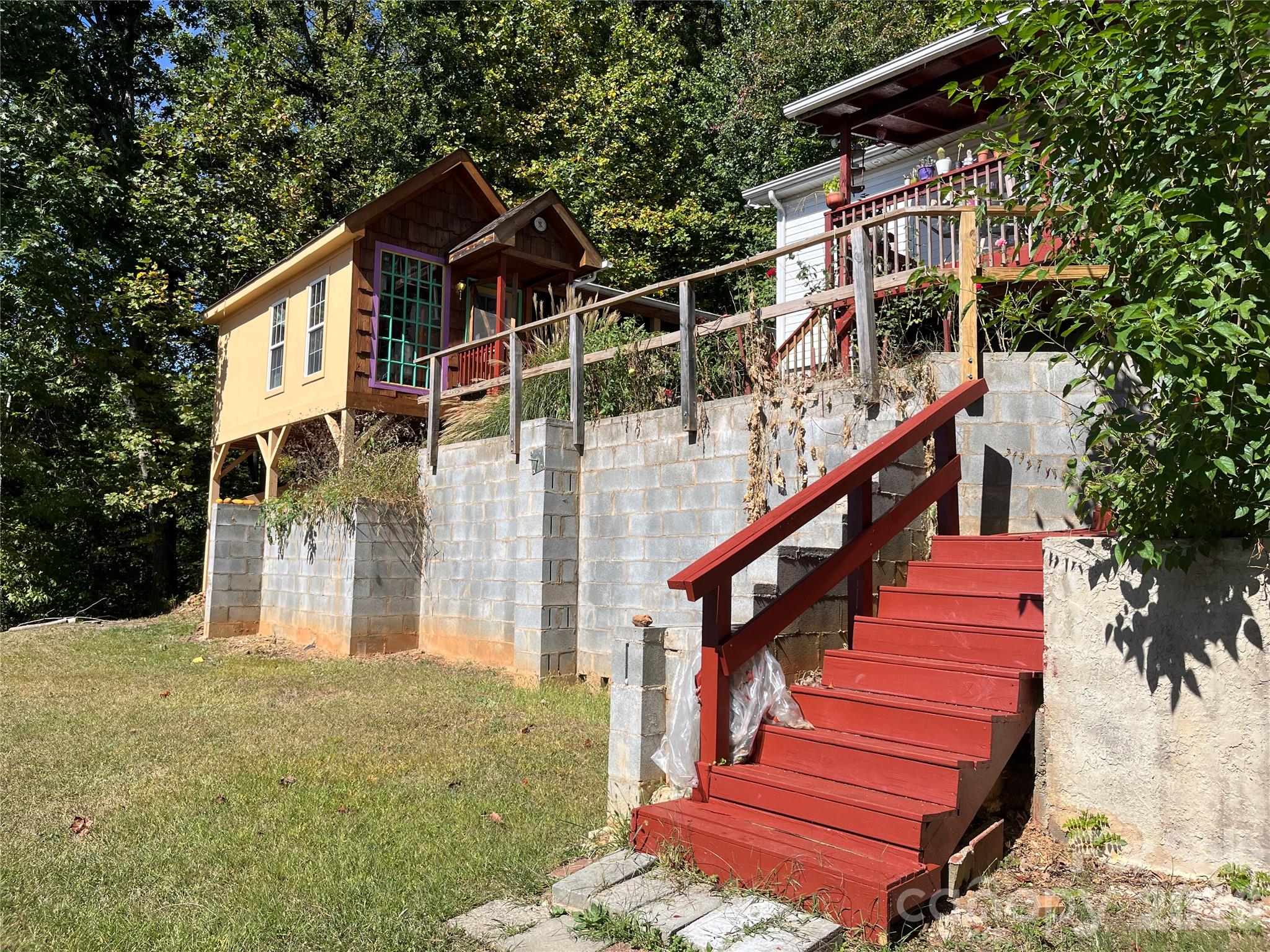 Level yard area - 121 Hidden Meadow Drive, Candler