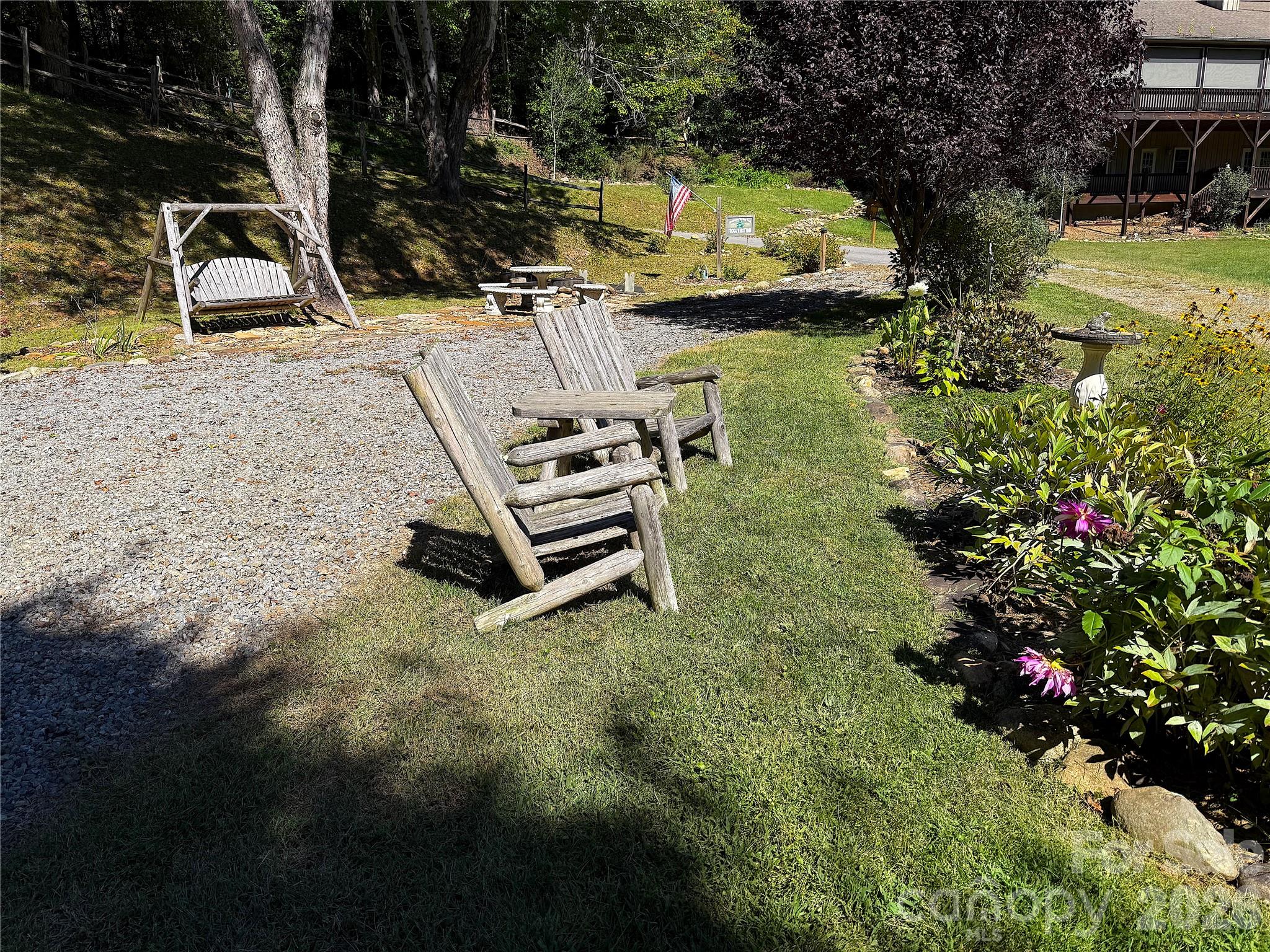 garden area to enjoy the sounds and views of the river - 28 Froggy Bottom Trail, Canton