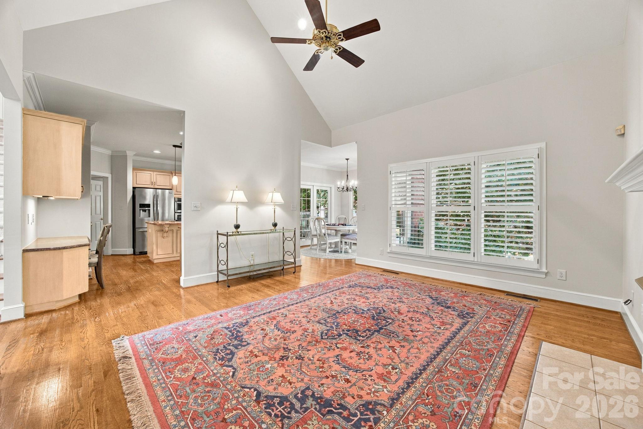 Living Room off Kitchen and Breakfast Room - 10417 Newberry Park Lane, Charlotte