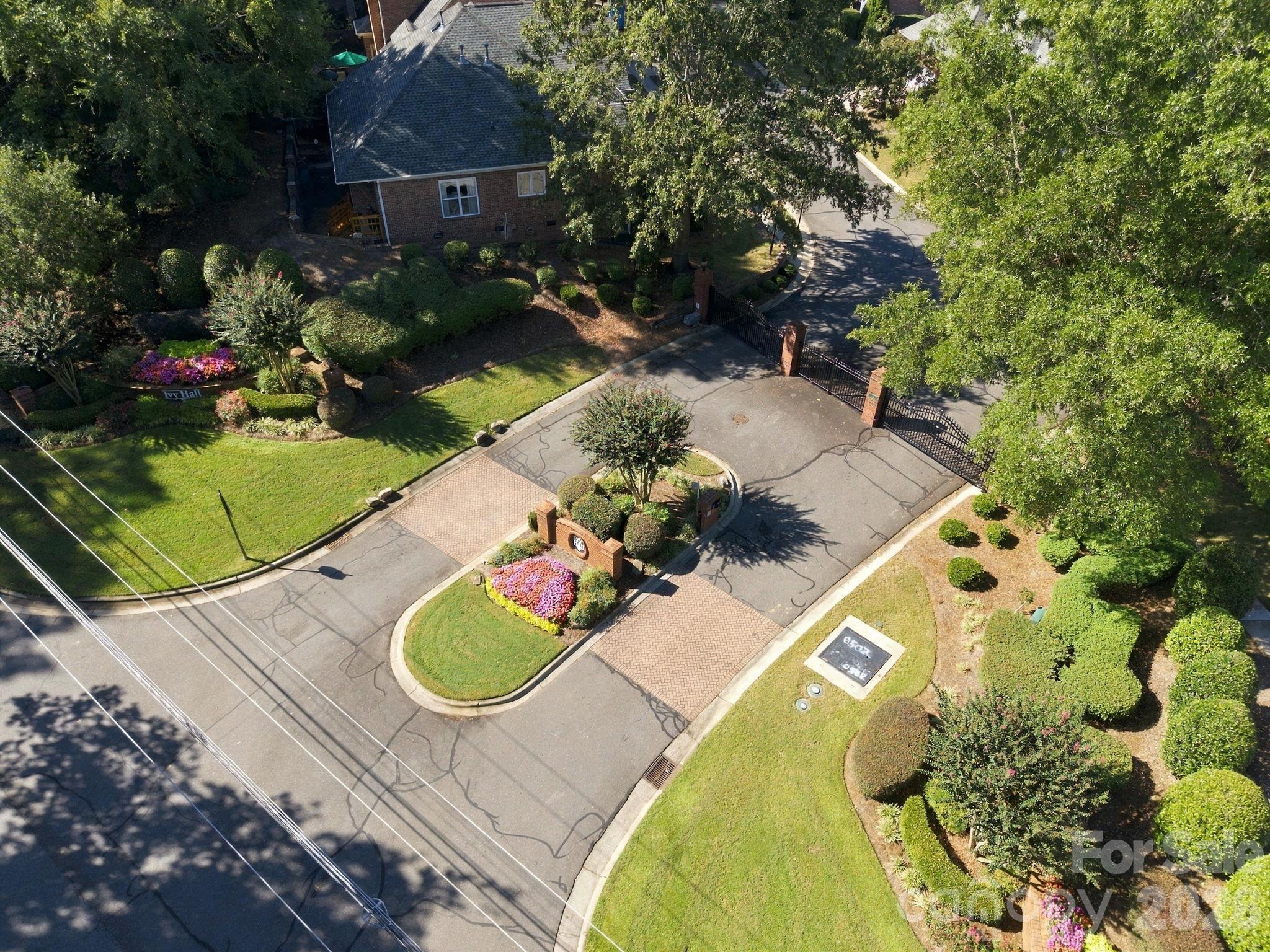 Gated Entrance to Ivy Hall - 10417 Newberry Park Lane, Charlotte