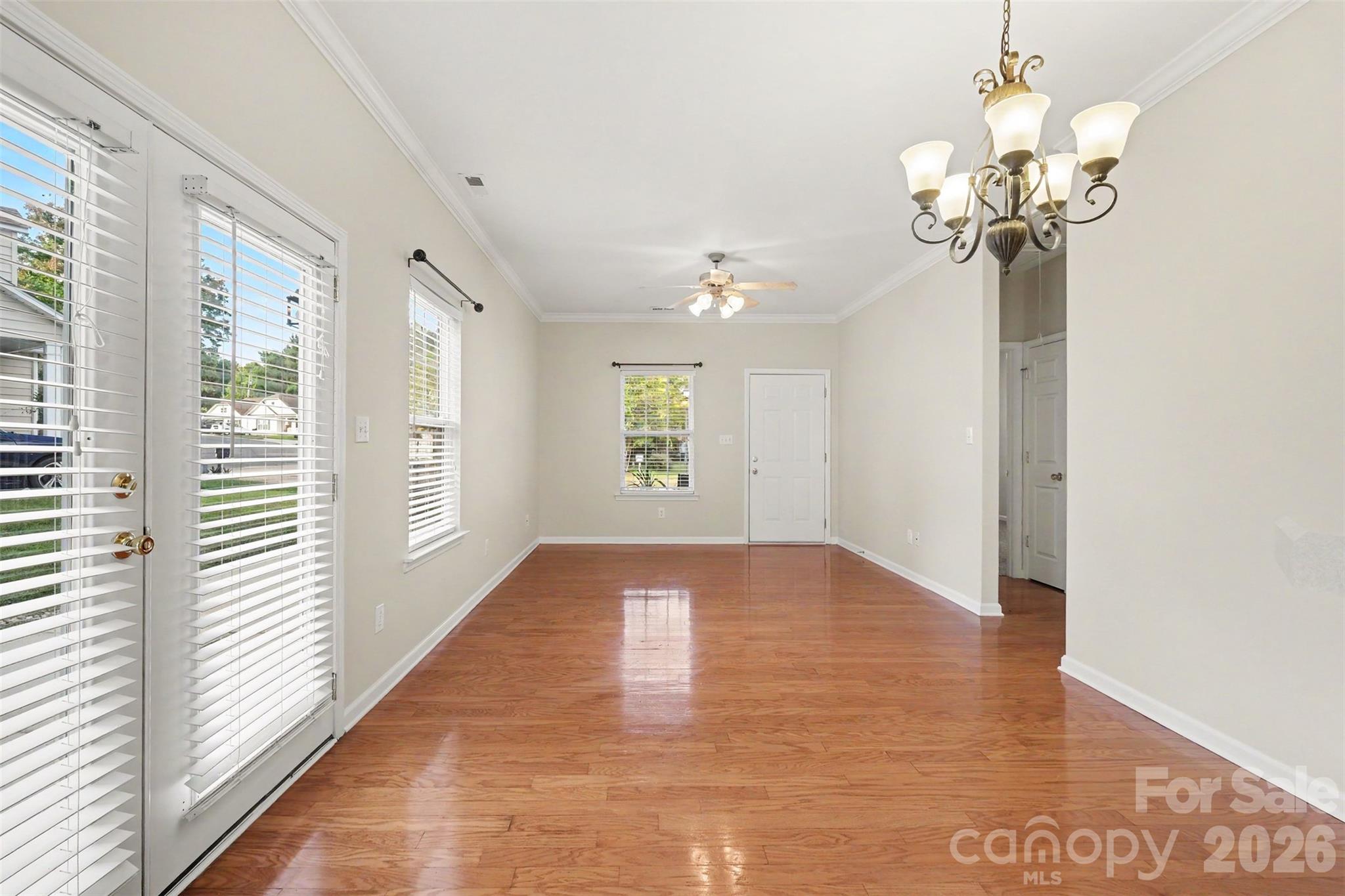 Living Room & Dining Room - 1645 Diary Drive, Rock Hill