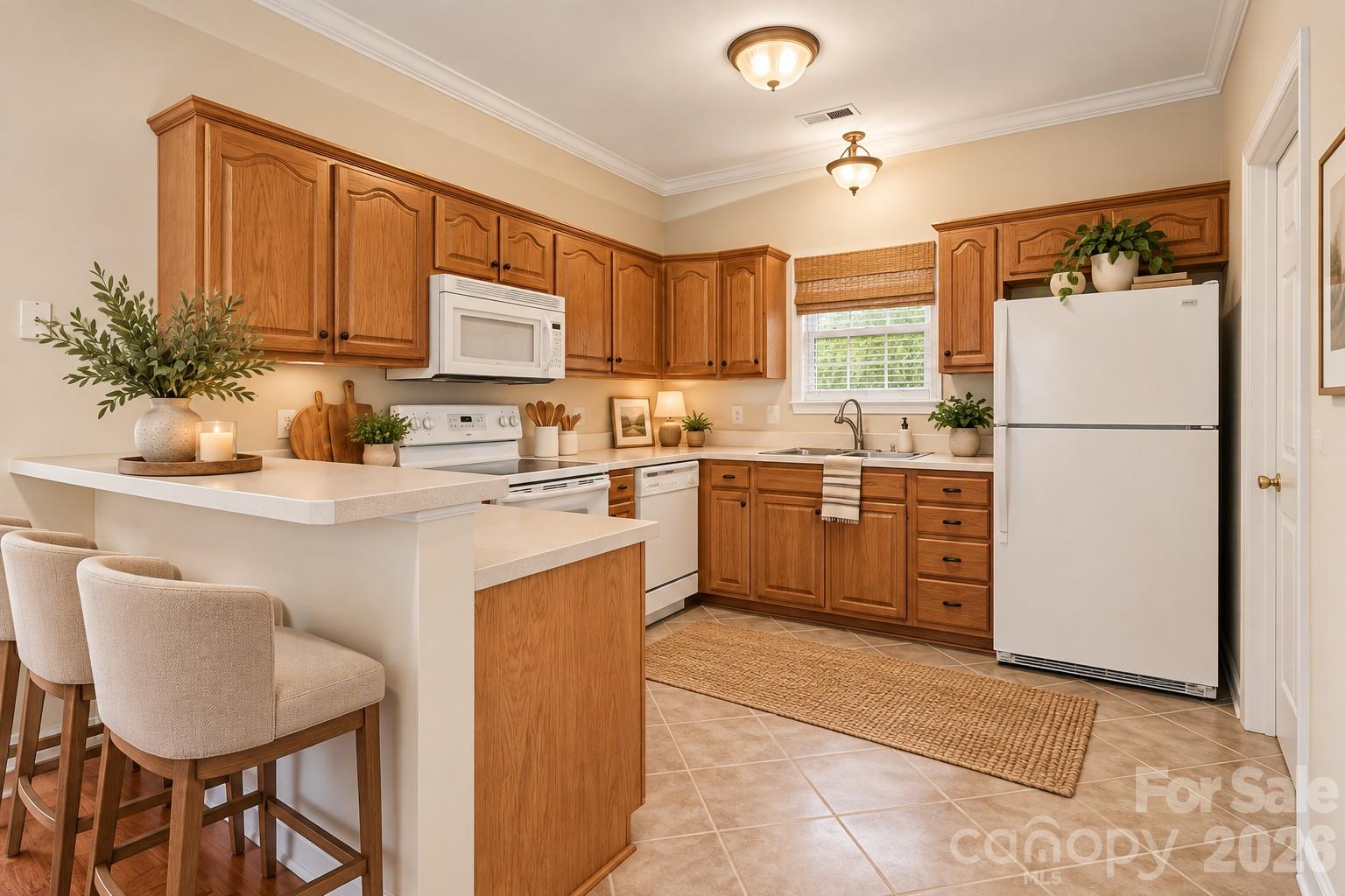 Virtually Staged - Kitchen - 1645 Diary Drive, Rock Hill