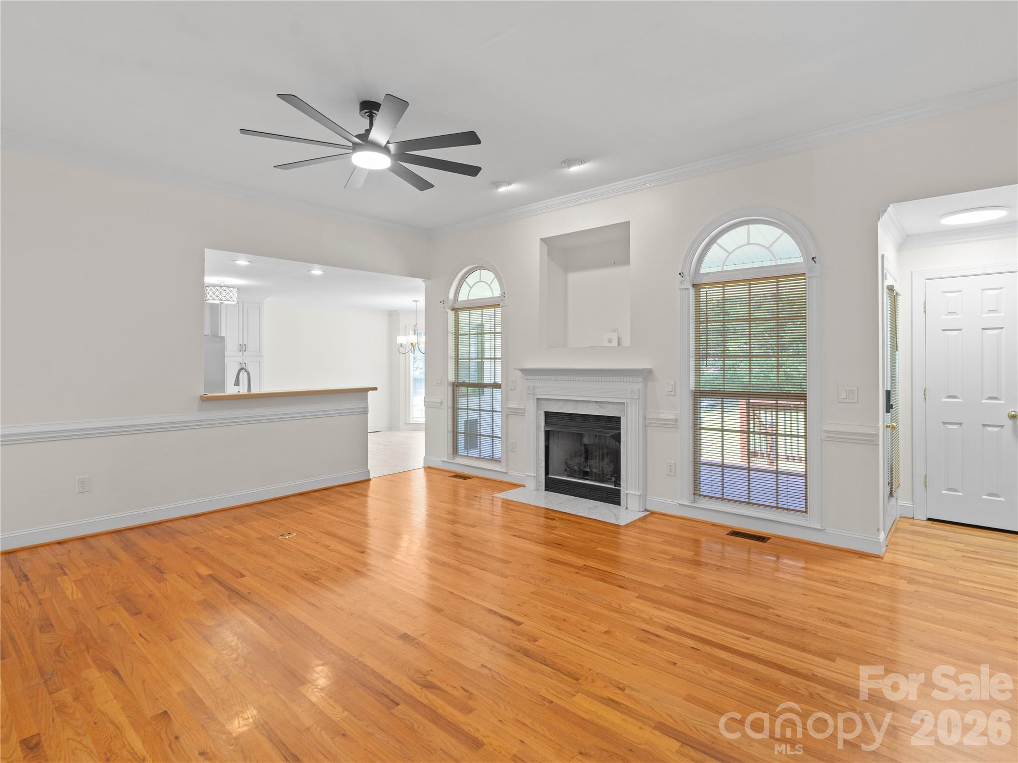 This angle is coming from the foyer looking into the living room. - 1011 Overhill Road, Salisbury