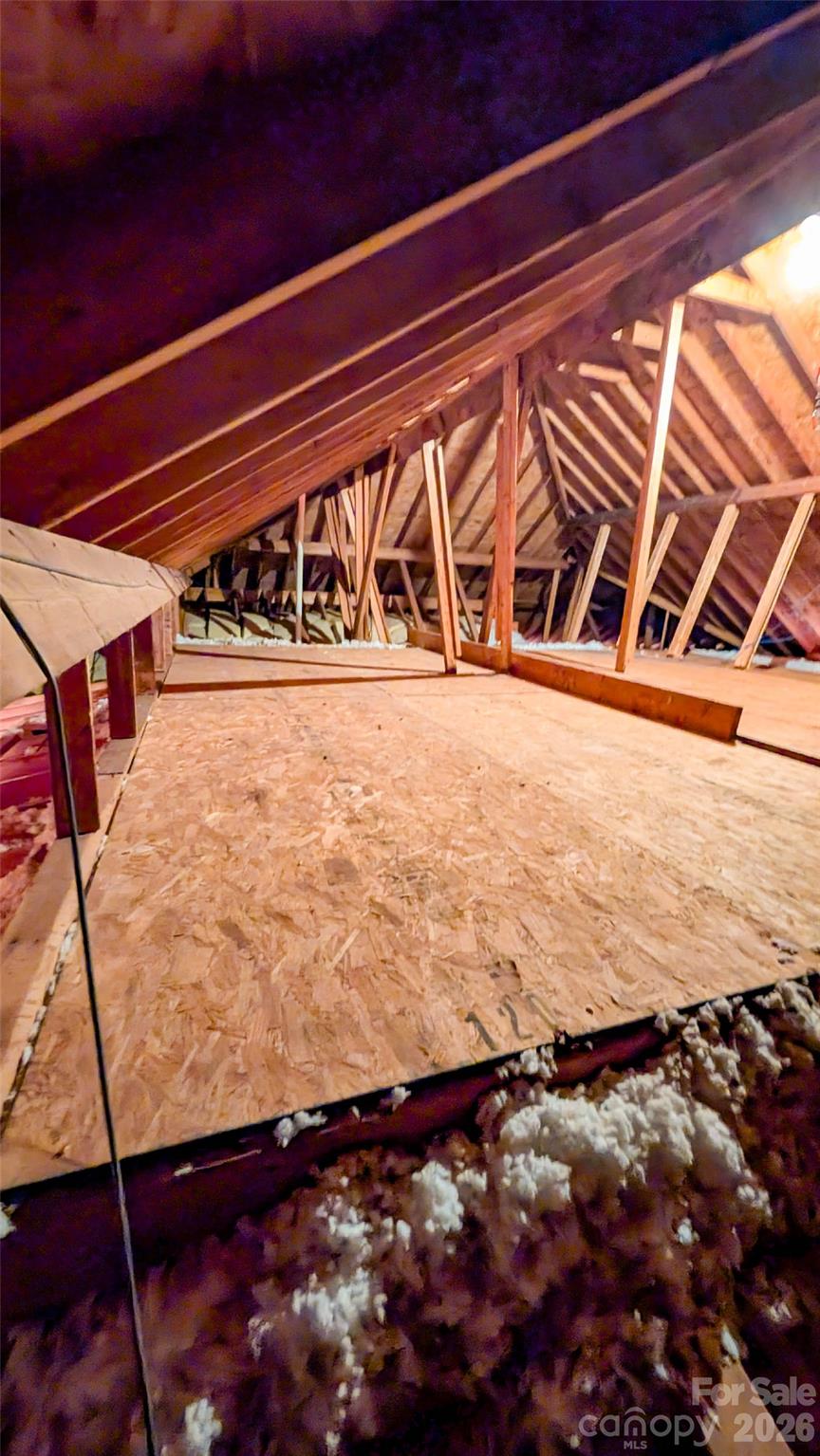 Attic showing the potential for tons of storage. - 1011 Overhill Road, Salisbury