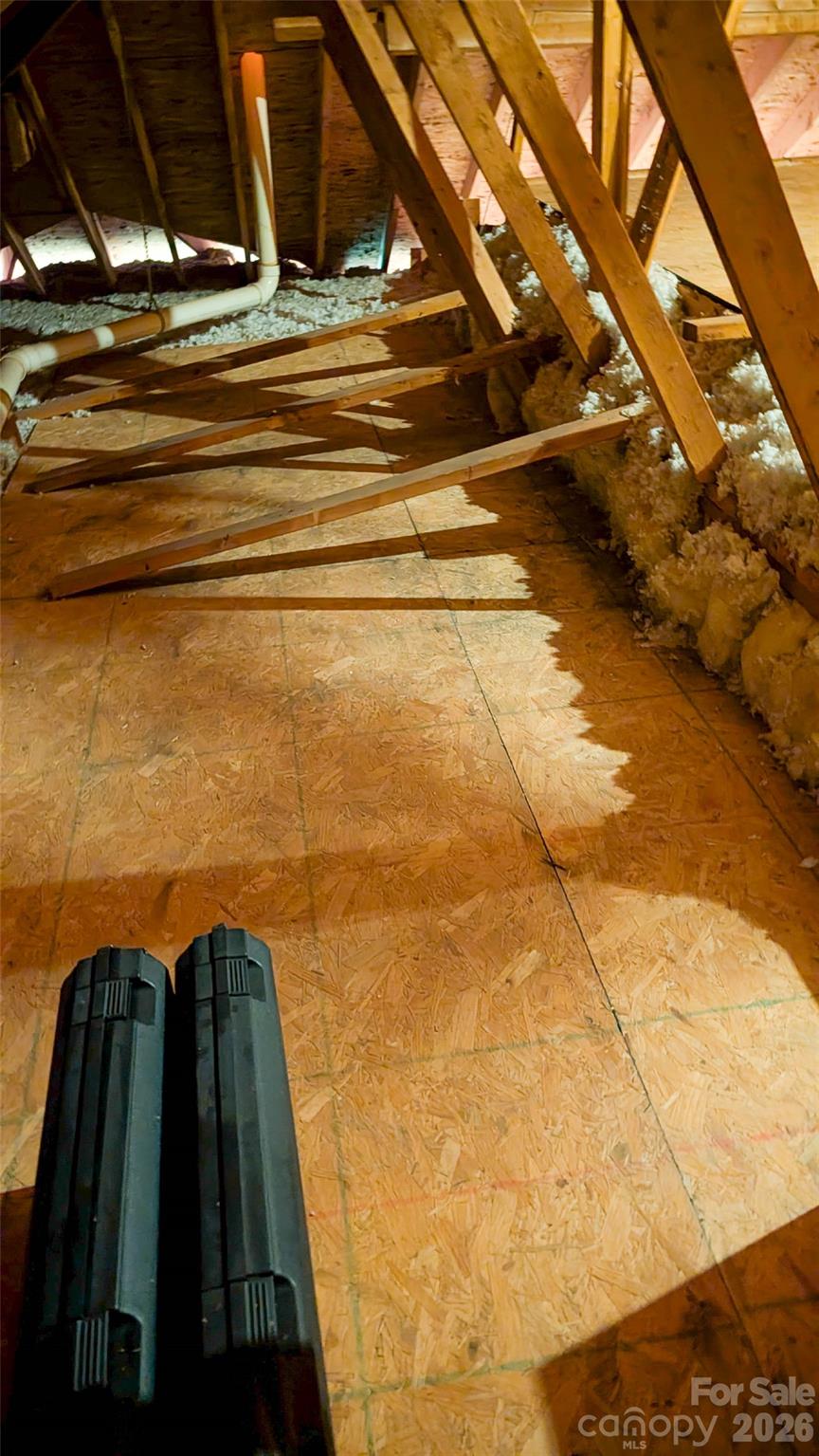 More plywood flooring in the attic for storage and ease of access. - 1011 Overhill Road, Salisbury