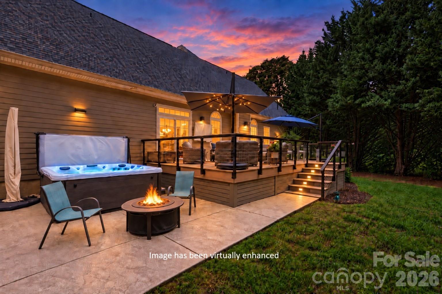 Back Deck/Patio - Virtually Enhanced - 47 Drakes Meadow Lane, Arden