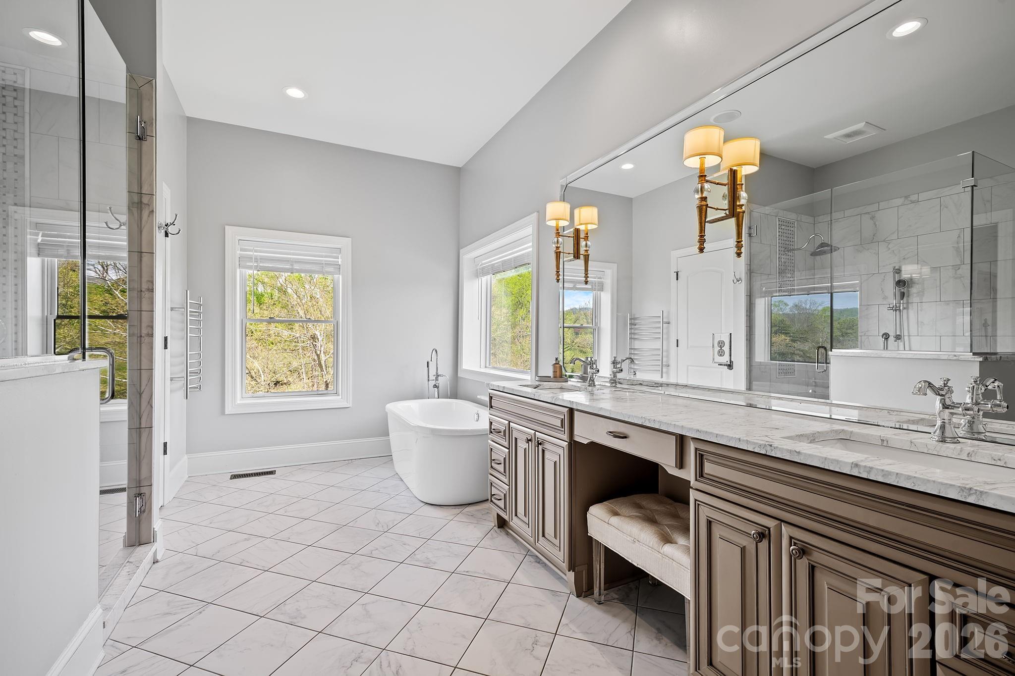 Spa Inspired En Suite Bath in the Primary Suite - 64 Water Hill Way, Fletcher