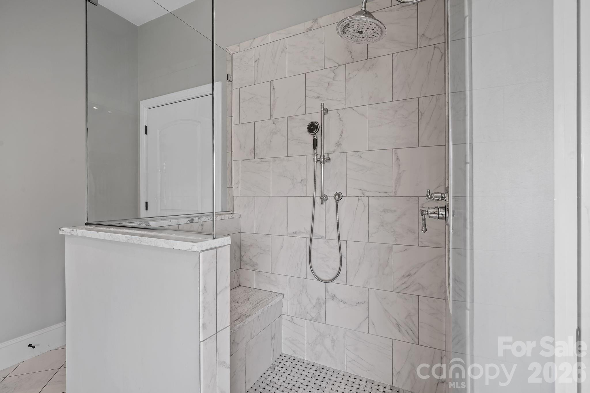 Walk-In Tiled Shower - 64 Water Hill Way, Fletcher