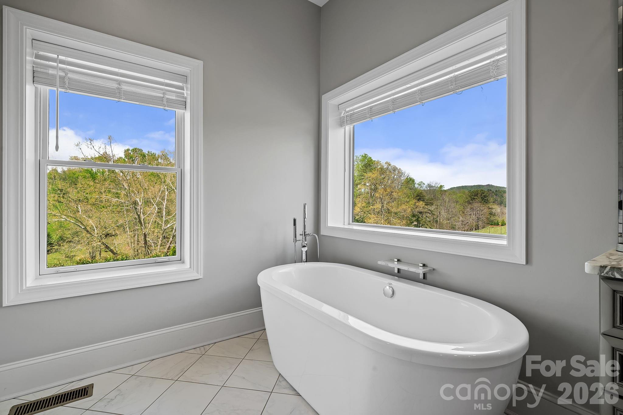 Soaker Tub in the Primary Suite - 64 Water Hill Way, Fletcher