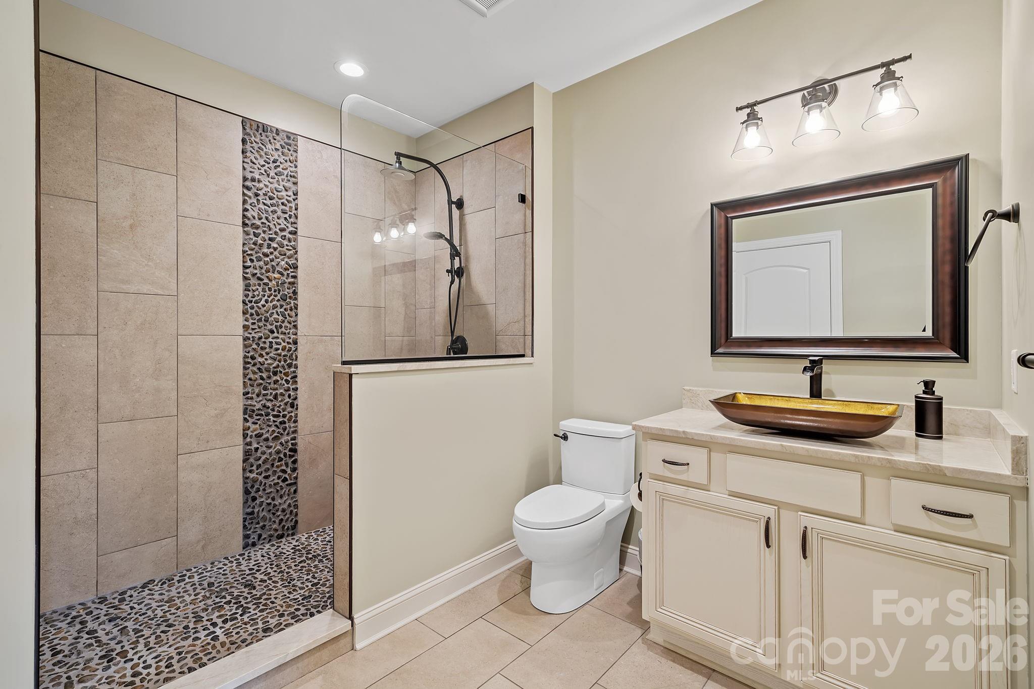 Upscale Bath in the Finished Basement - 64 Water Hill Way, Fletcher