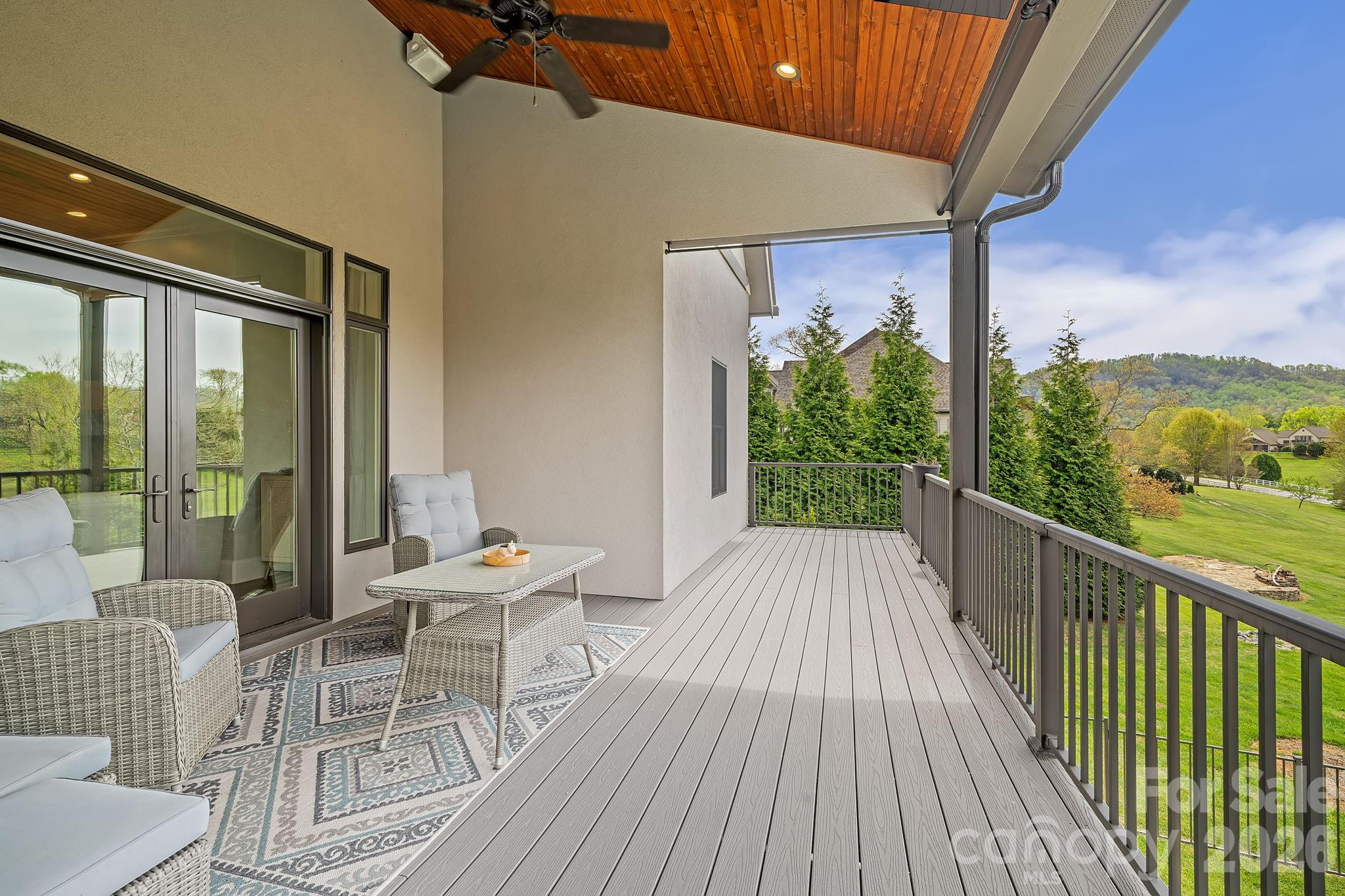 Covered Deck off the Main Level - 64 Water Hill Way, Fletcher