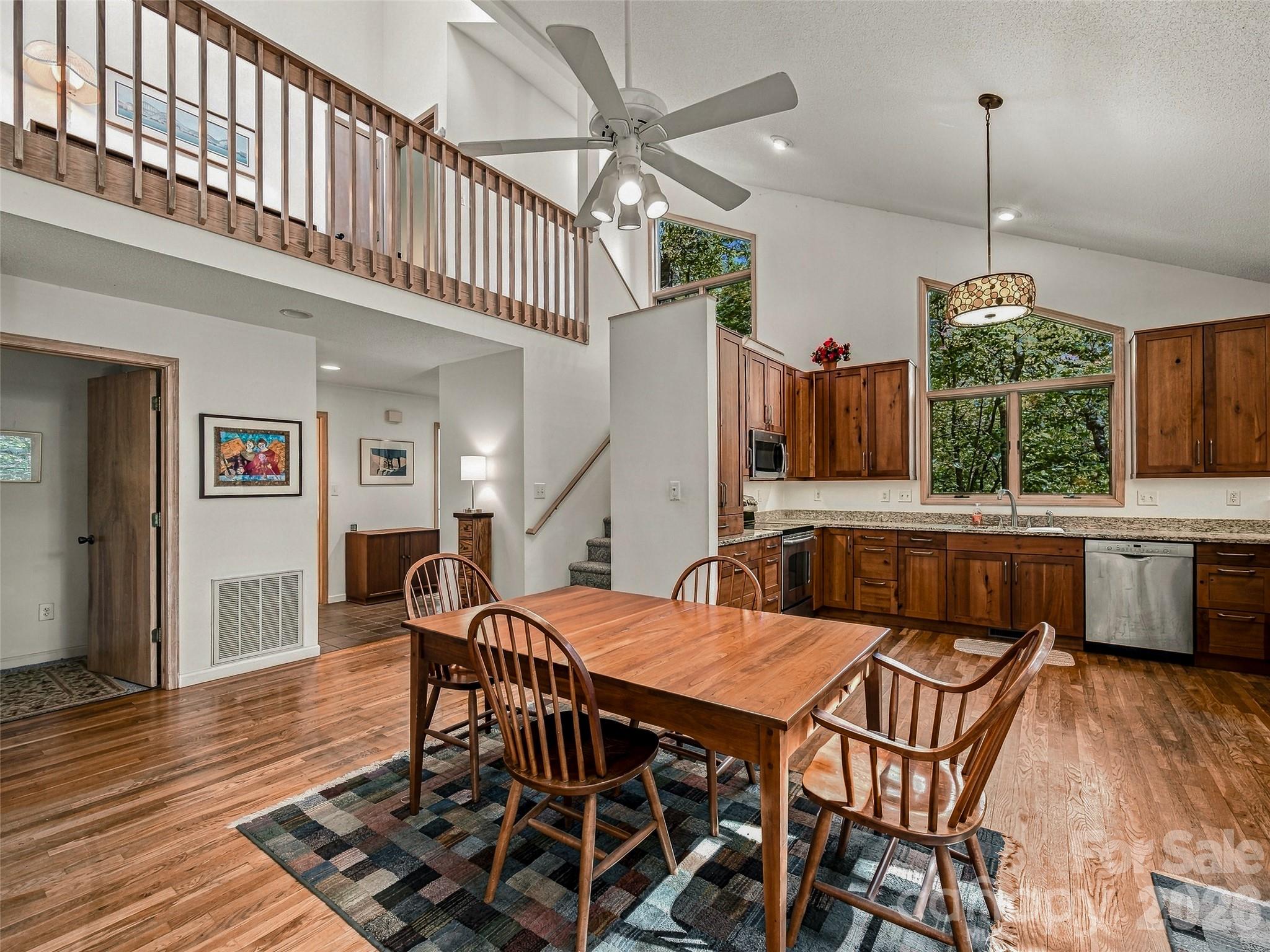 Looking into kitchen from living area - 266 Stone Drive, Brevard