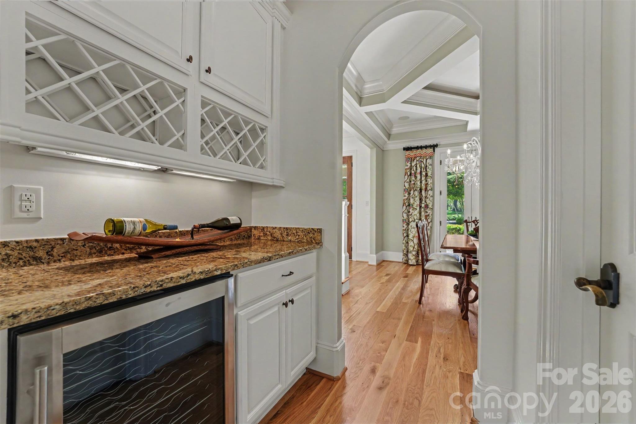 Beverage Refrigerator in Butler's Pantry - 109 Fitchburg Court, Mooresville