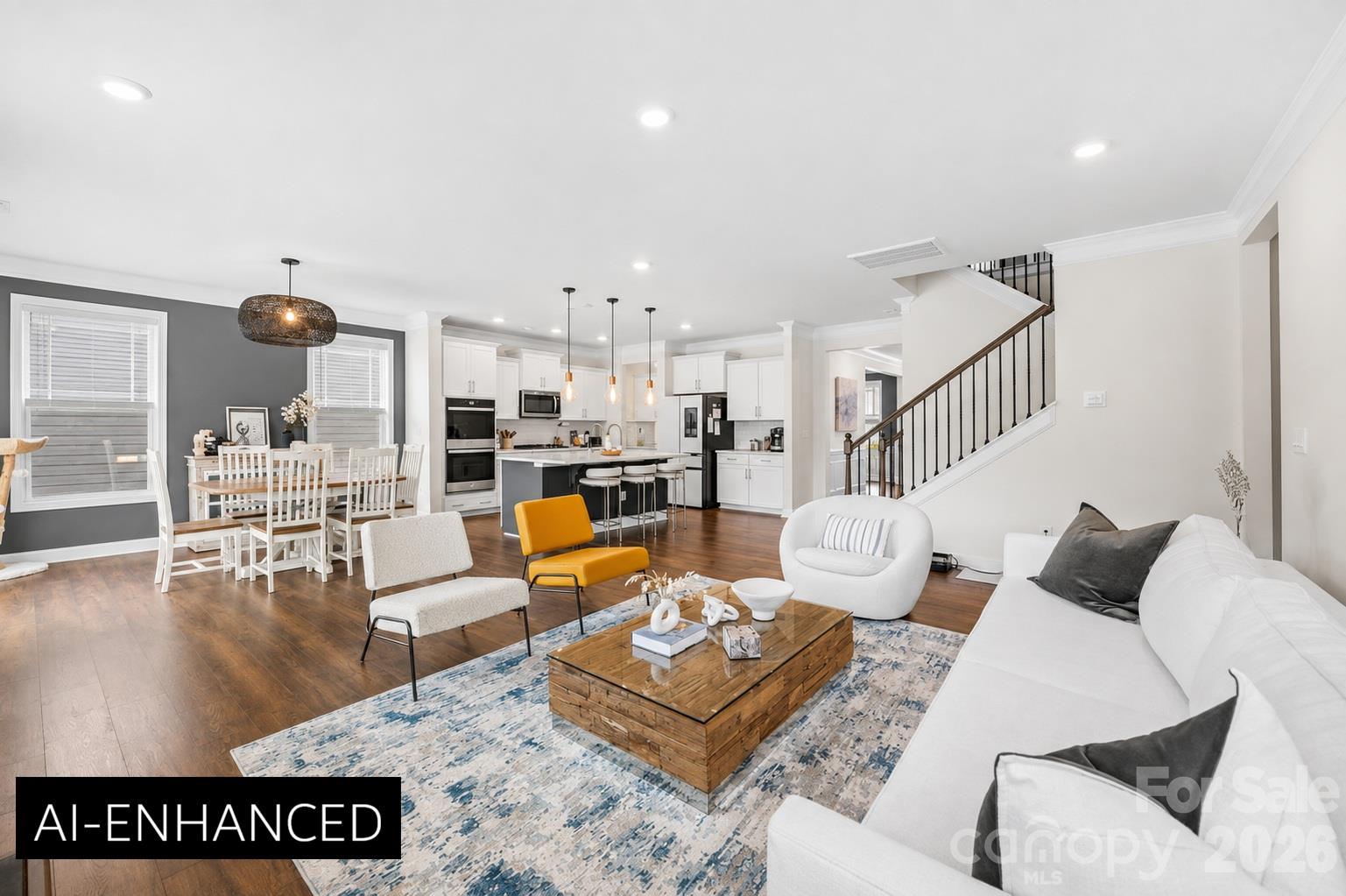 **Ai-Rendering of pendants with a straight cord. - 116 Aviendha Lane, Troutman