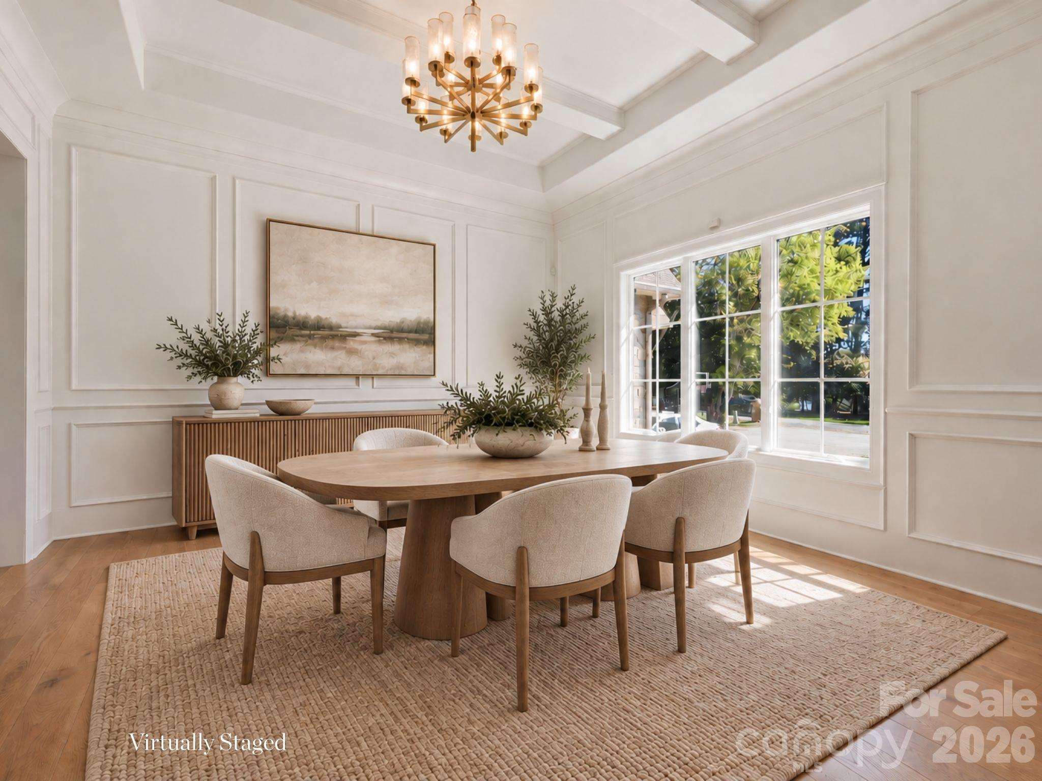 Light-filled dining room. - 112 Birdsong Lane, Mooresville
